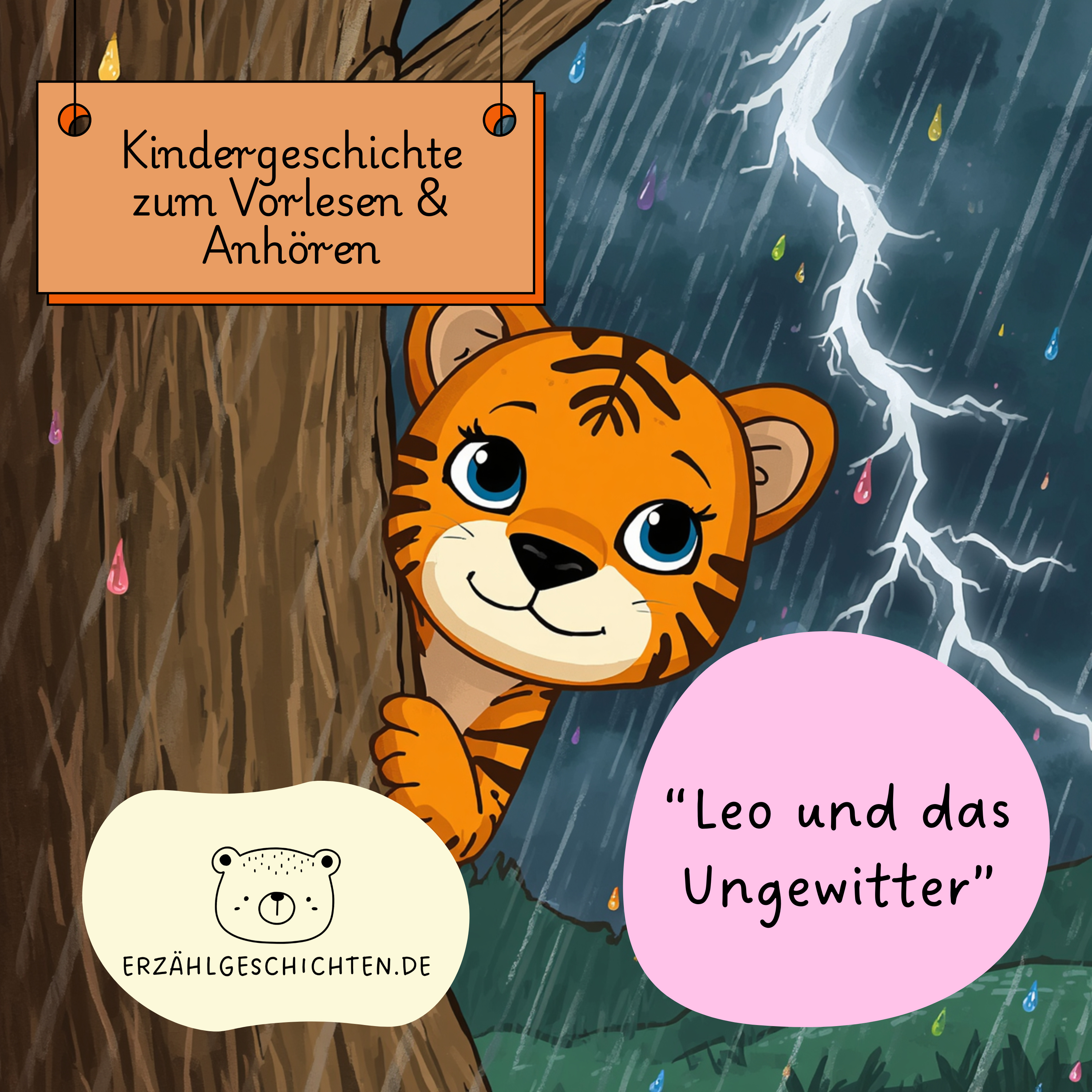Tiger Leo und das Ungewitter