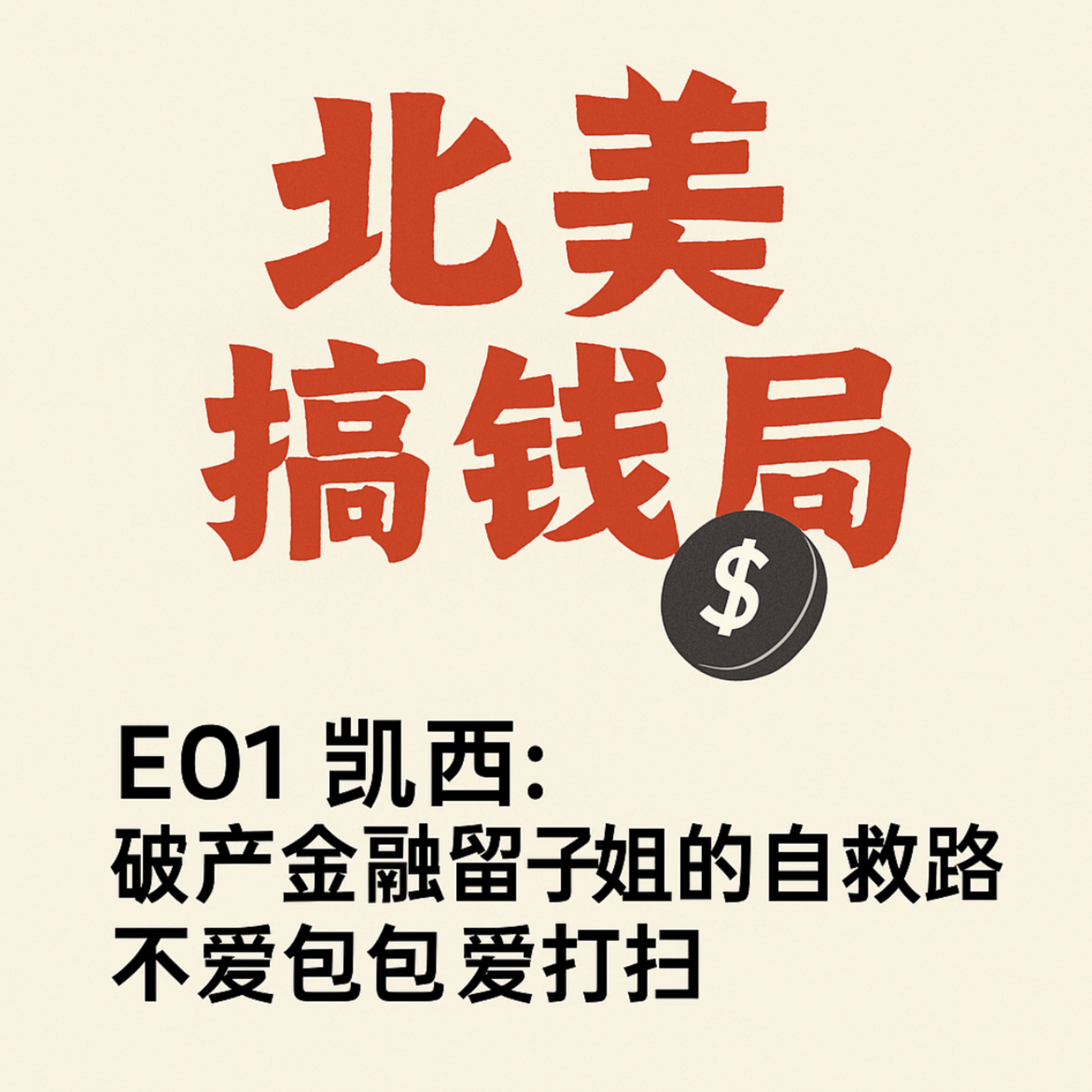 E01 凯西：破产金融留子姐的自救路 不爱包包爱打扫 episode artwork