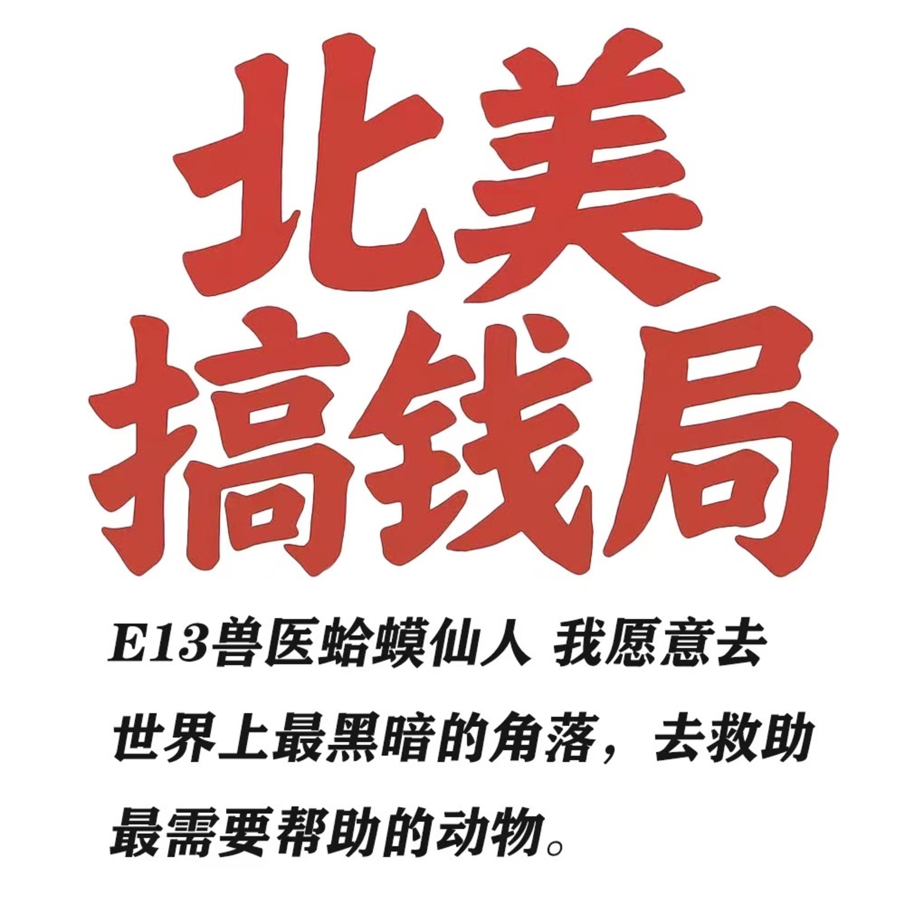 E13兽医蛤蟆仙人 我愿意去世界上最黑暗的角落 去救助最需要帮助的动物 episode artwork