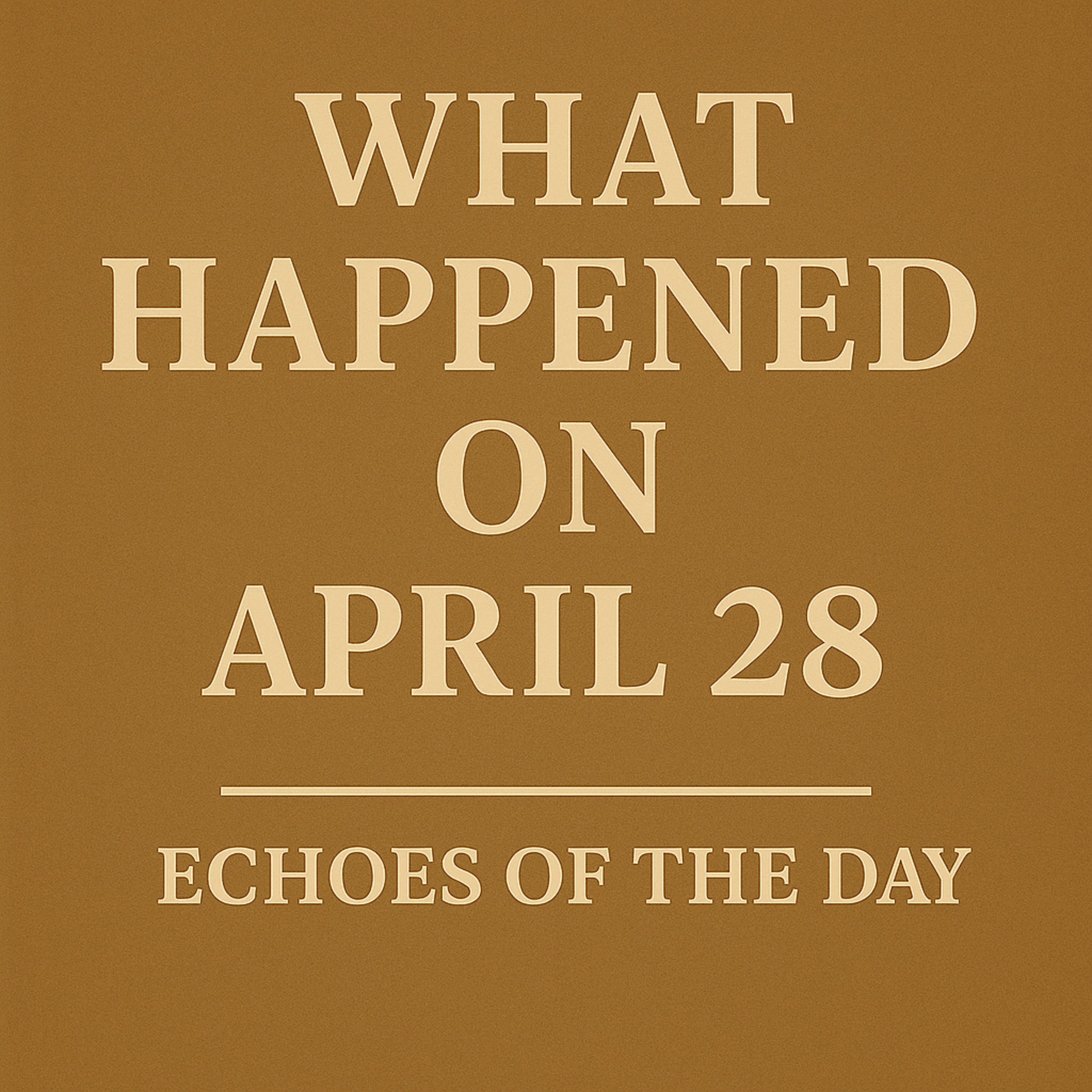 Echoes of April 28 – Rebellion, Reckoning, and Orbit. episode artwork