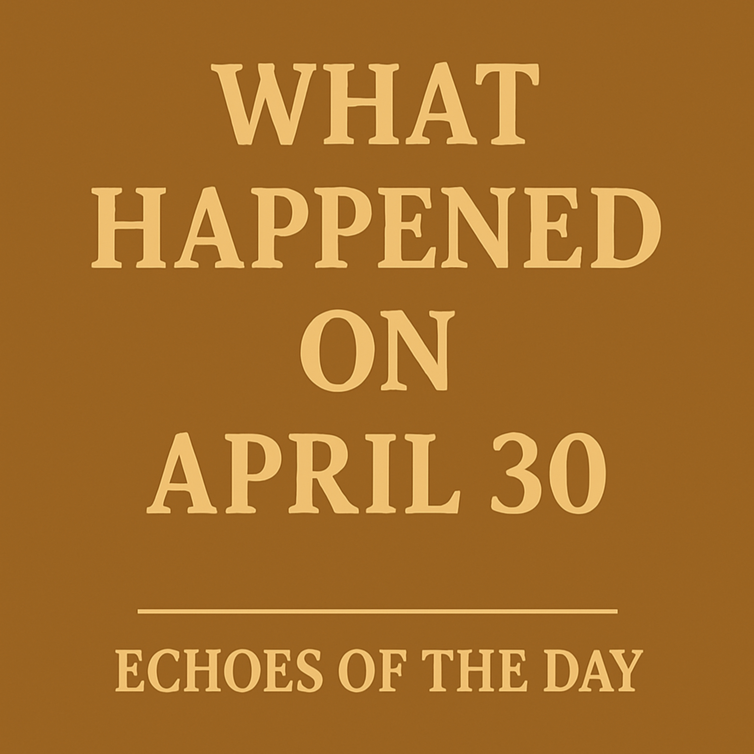 Echoes of April 30 – New Beginnings and Turning Points episode artwork