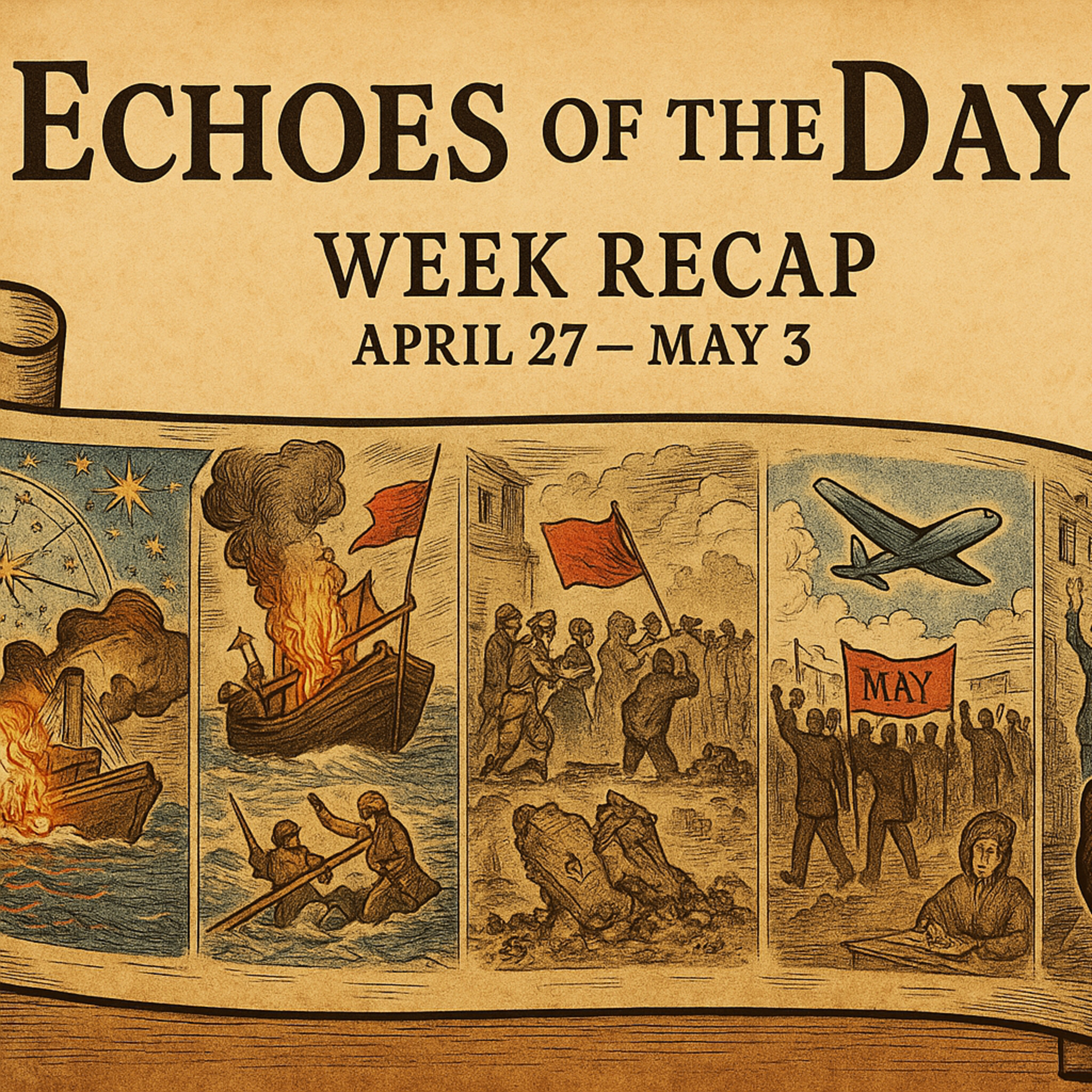 Echoes of the Day – Week Recap | April 27 to May 3 | Mutinies, Inaugurations, and the Fall of Empires episode artwork