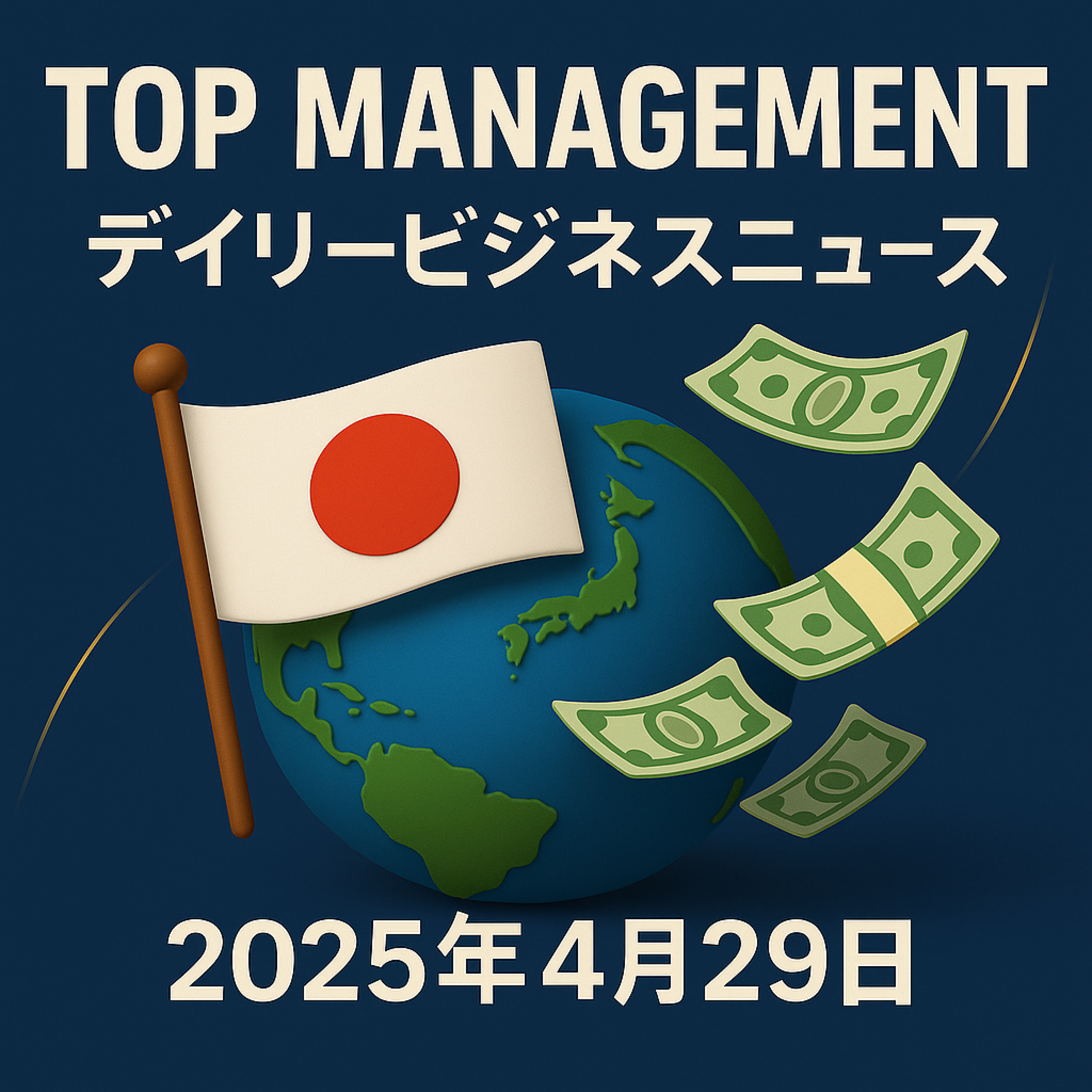 2025年4月29日 | 現代ビジネスと働き方の変化を探る | TOP MANAGEMENT PODCAST デイリービジネスニュース episode artwork