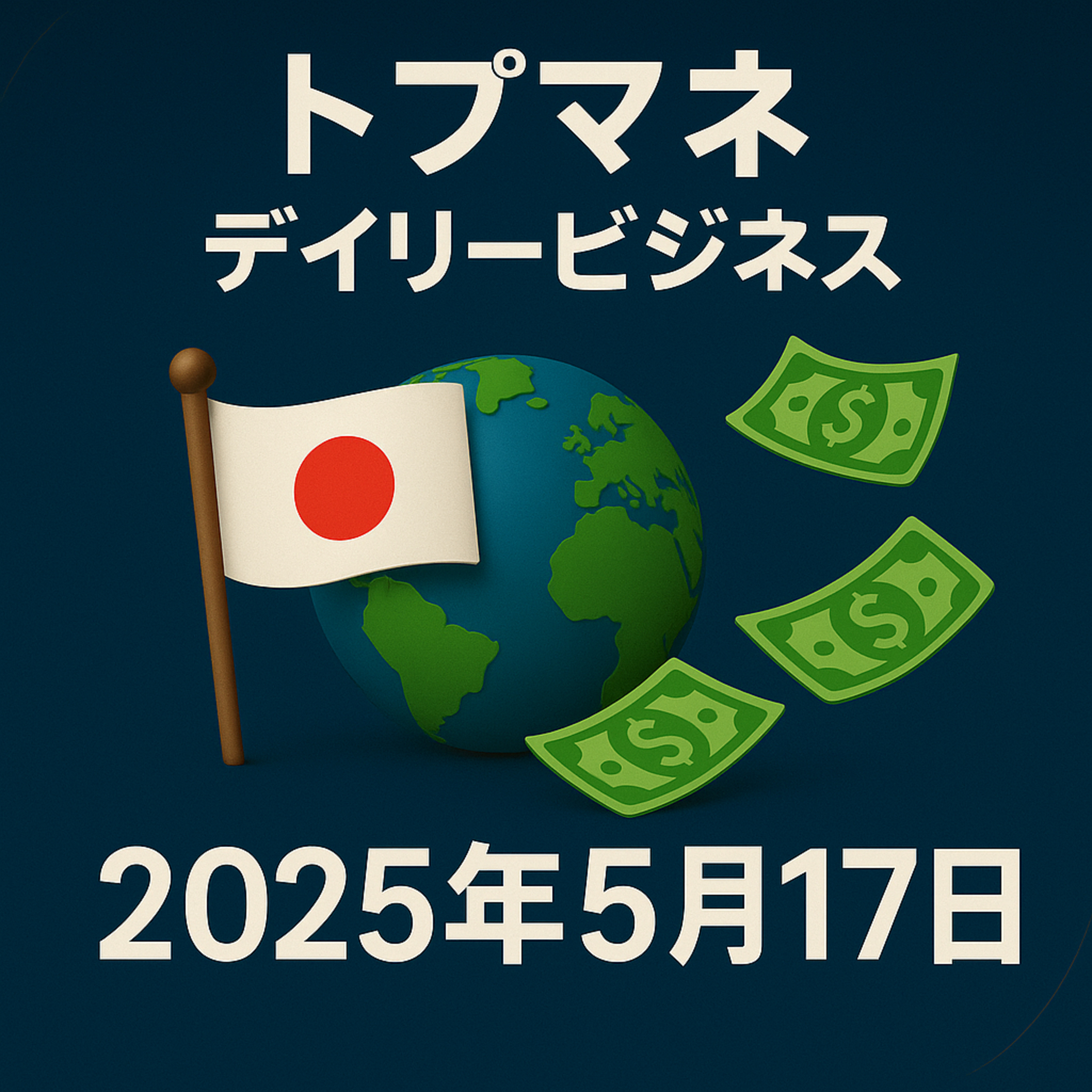 2025年5月17日 | Indeedの賃上げデータ×ローソンの巨大おにぎり、日本人の財布と胃袋に何が起きている？|トプマネデイリービジネス episode artwork