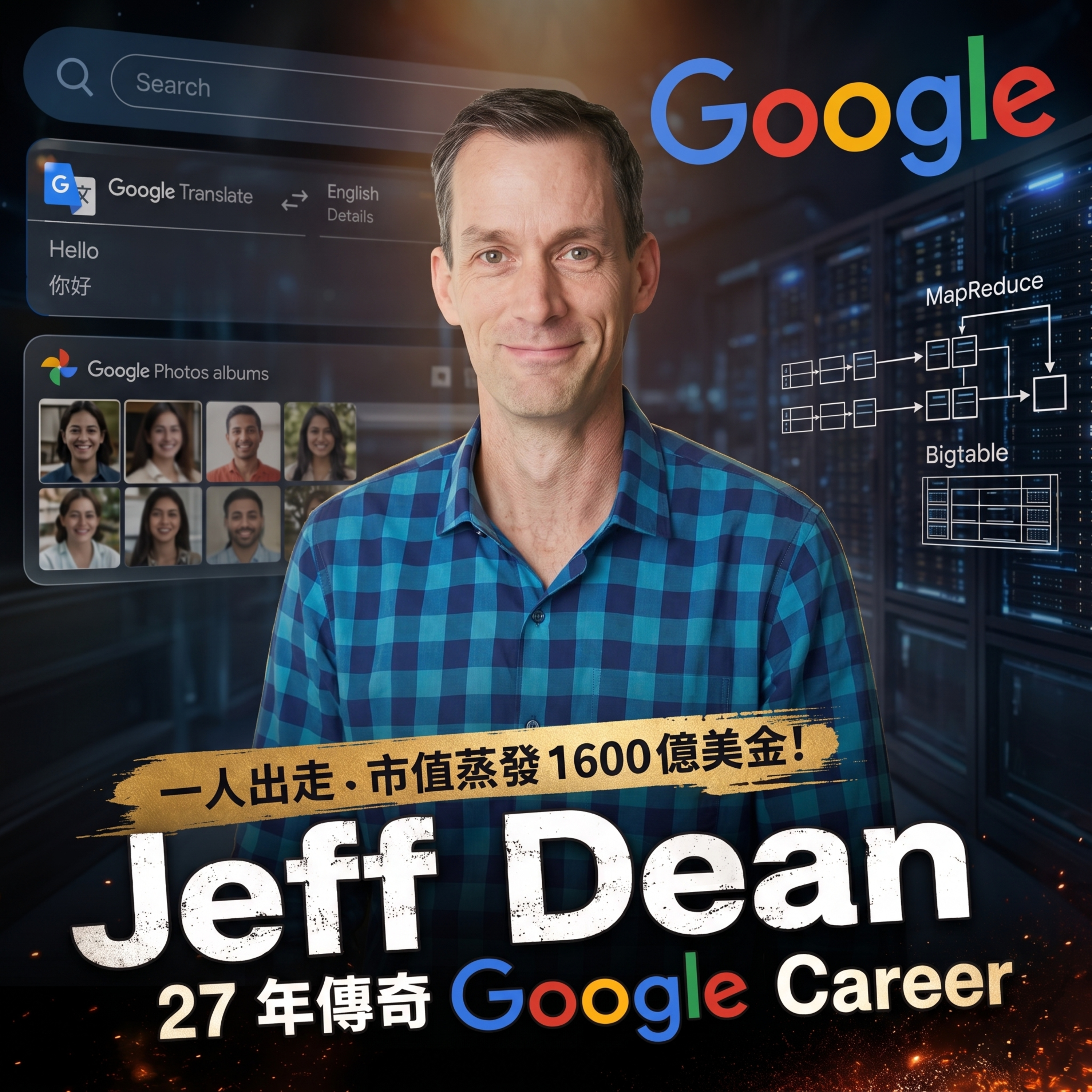EP59 | 一人出走、市值蒸發 1600 億美金！Jeff Dean 的傳奇 Google Career episode artwork
