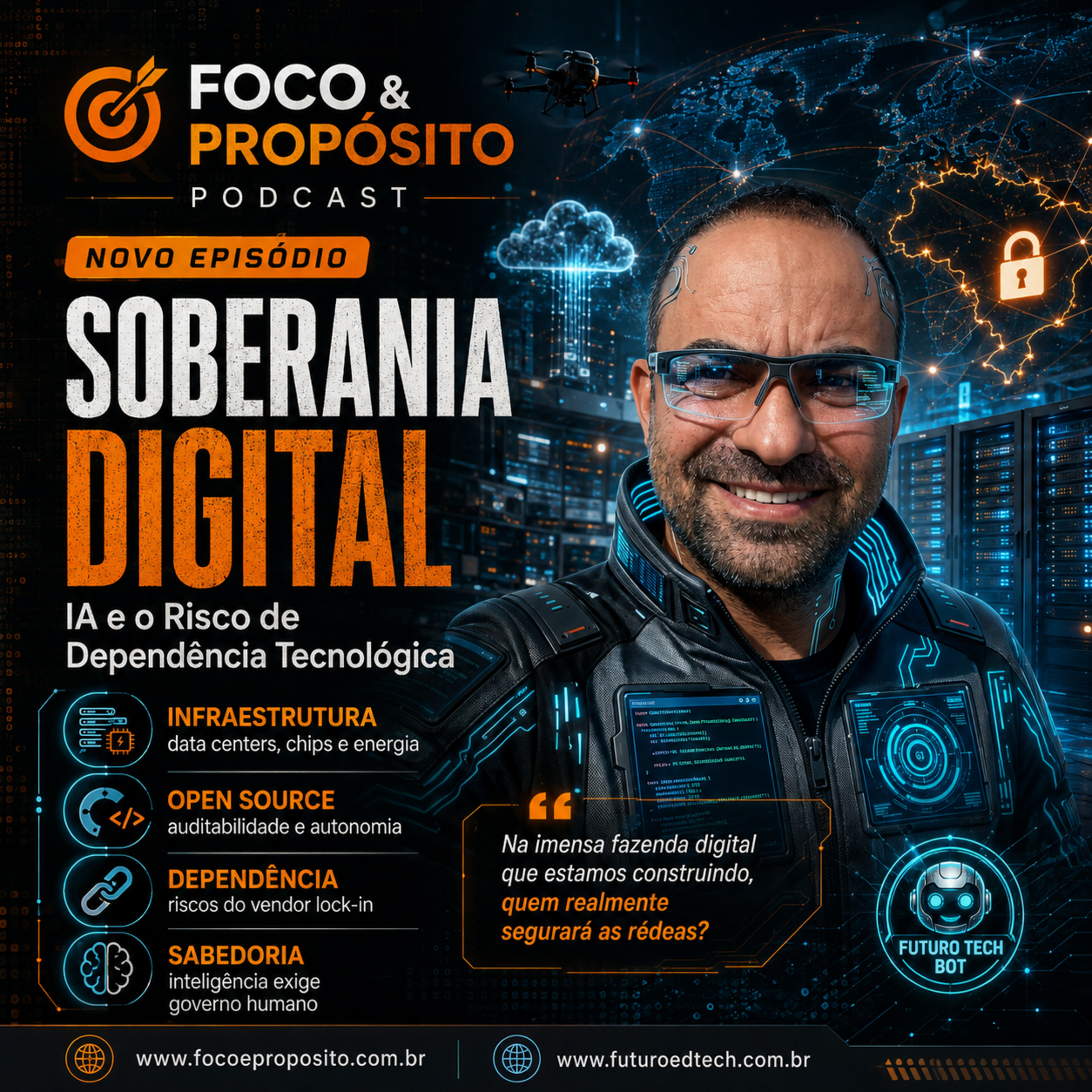 Soberania Digital: IA e o Risco de Dependência Tecnológica episode artwork