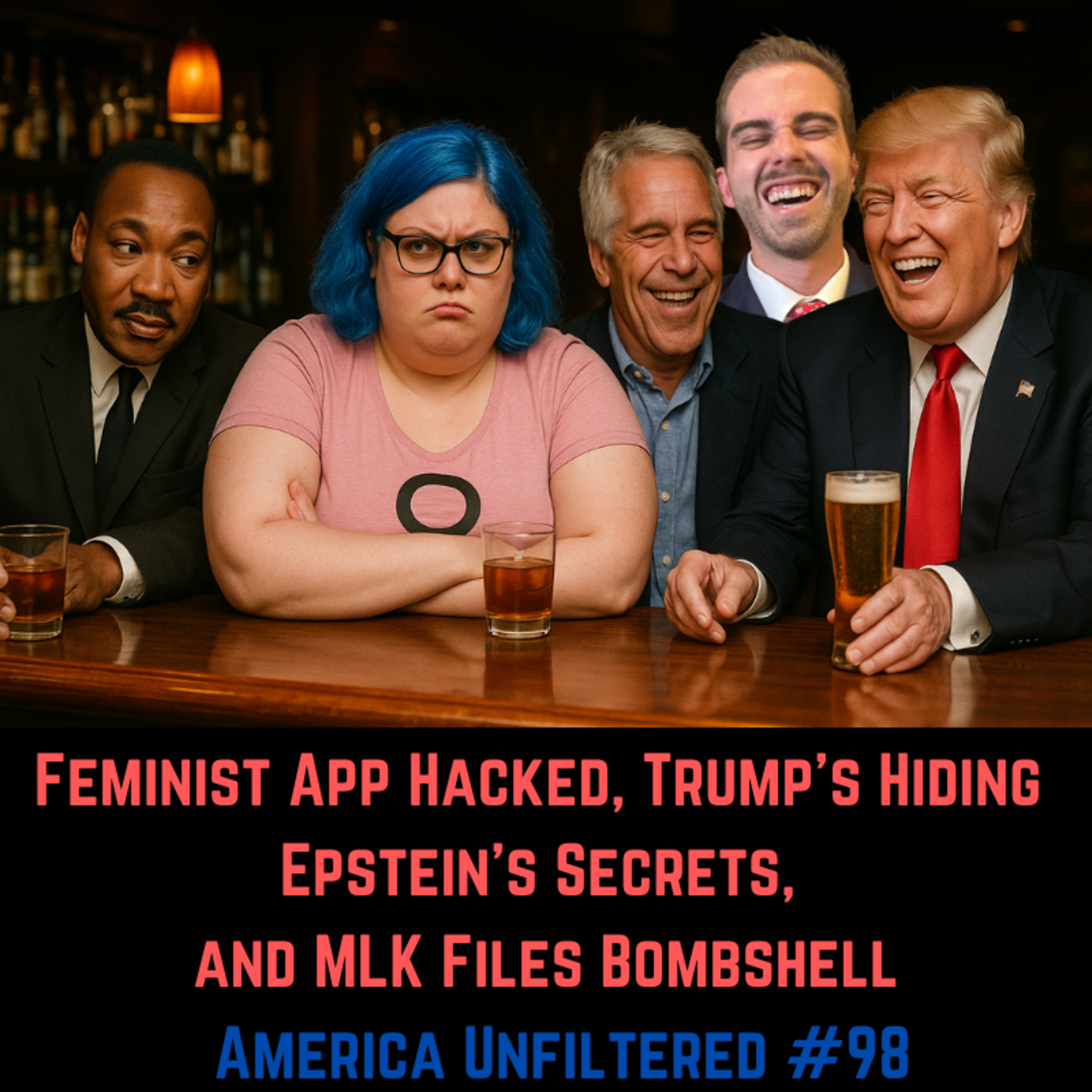 Feminist App Hacked, MLK Files Bombshell, and Trump Hiding Epstein Secrets | America Unfiltered #98 episode artwork