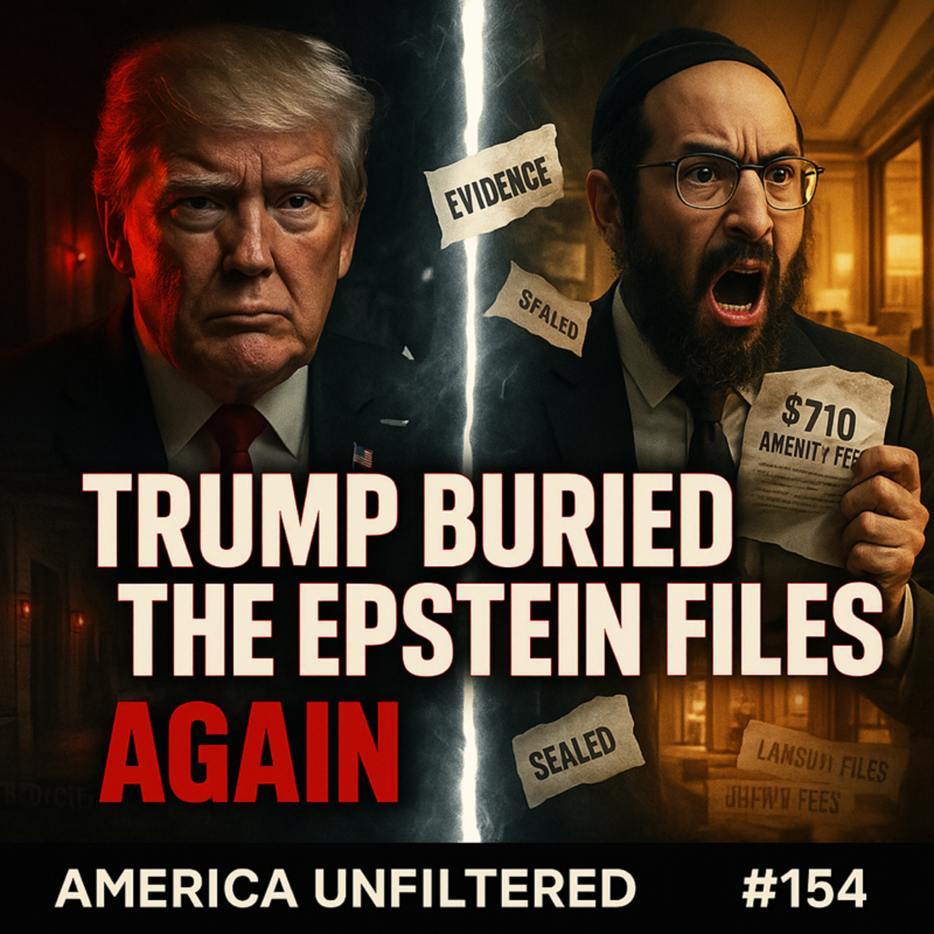 Donald Trump Buries the Epstein Files Again and Rabbi Shmuley Gets Sued | America Unfiltered #154 episode artwork