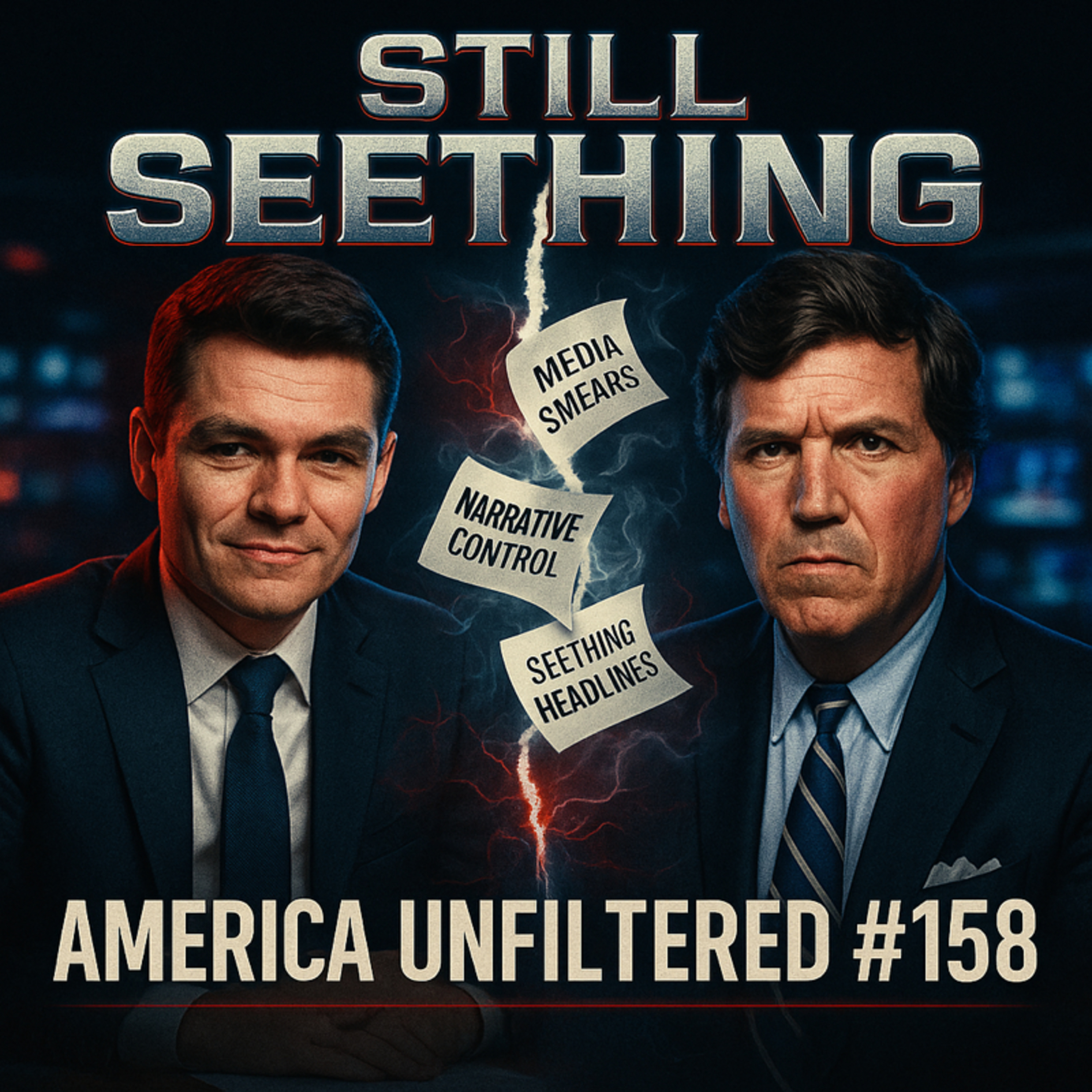 The Media Is Still Seething Over Nicholas J Fuentes and Tucker Carlson | America Unfiltered #158 episode artwork