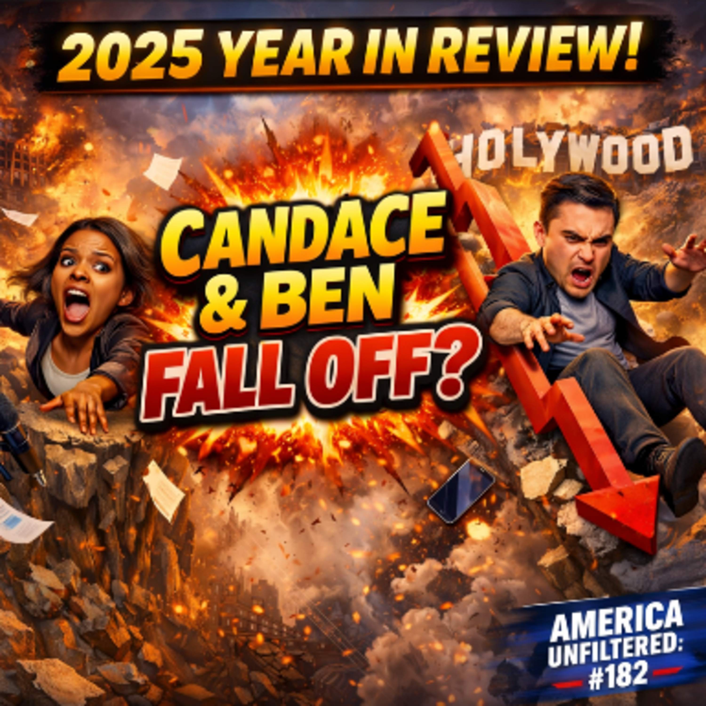 Candace Owens and Ben Shapiro Fall Off | 2025 Year In Review Pt. 1 | America Unfiltered #182 episode artwork
