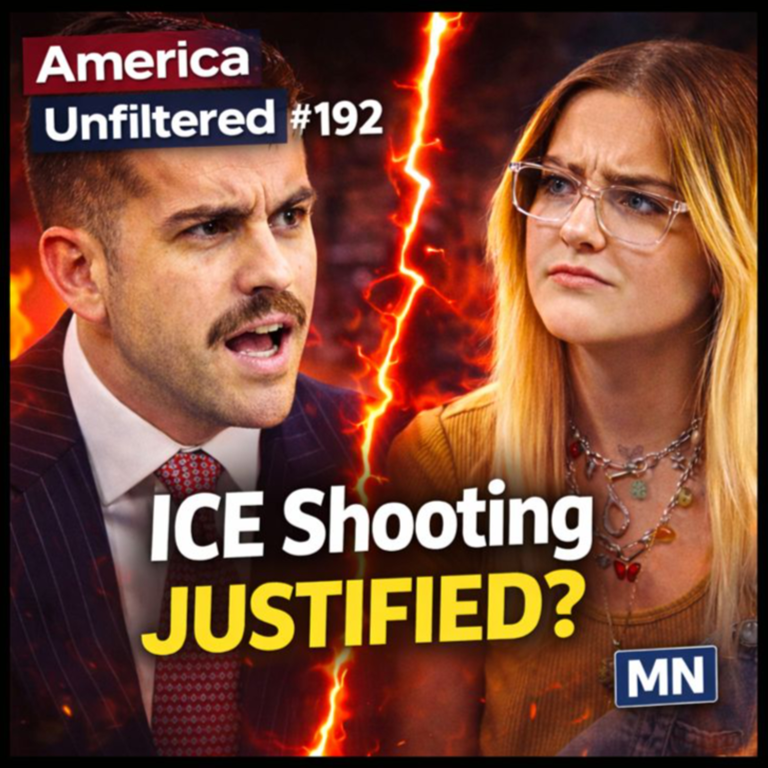 Was The ICE Shooting Justified? Full Debate with Leftist Blondie From Jubilee | America Unfiltered #192 episode artwork