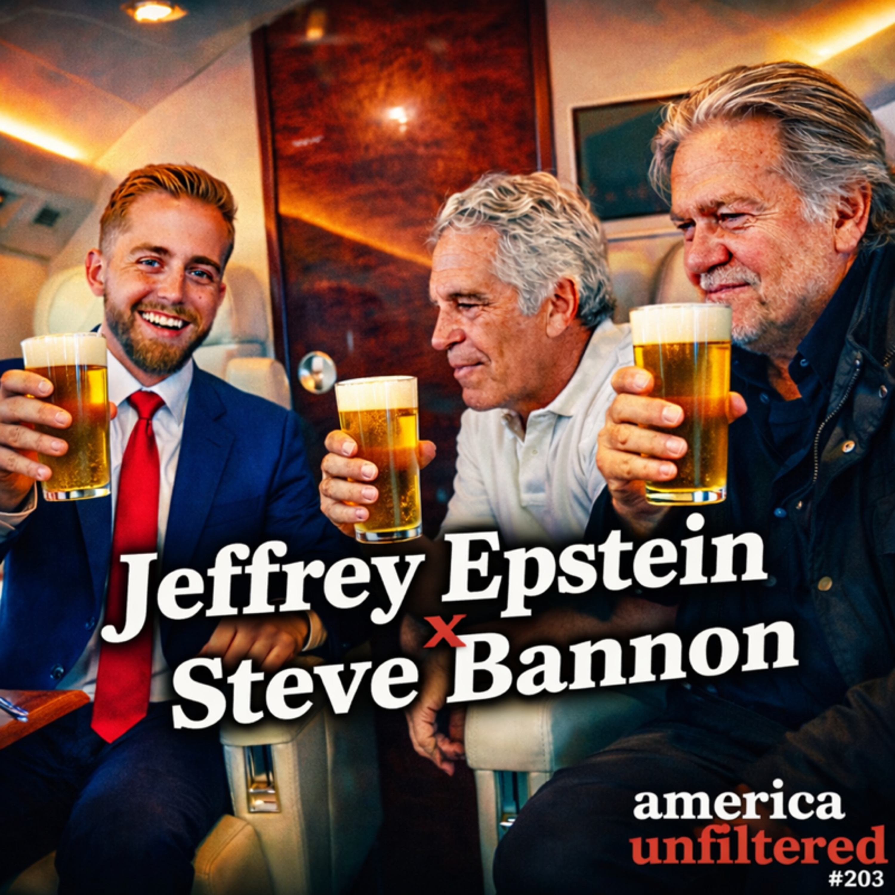 Jeffrey Epstein x Steve Bannon Interview | America Unfiltered #203 episode artwork