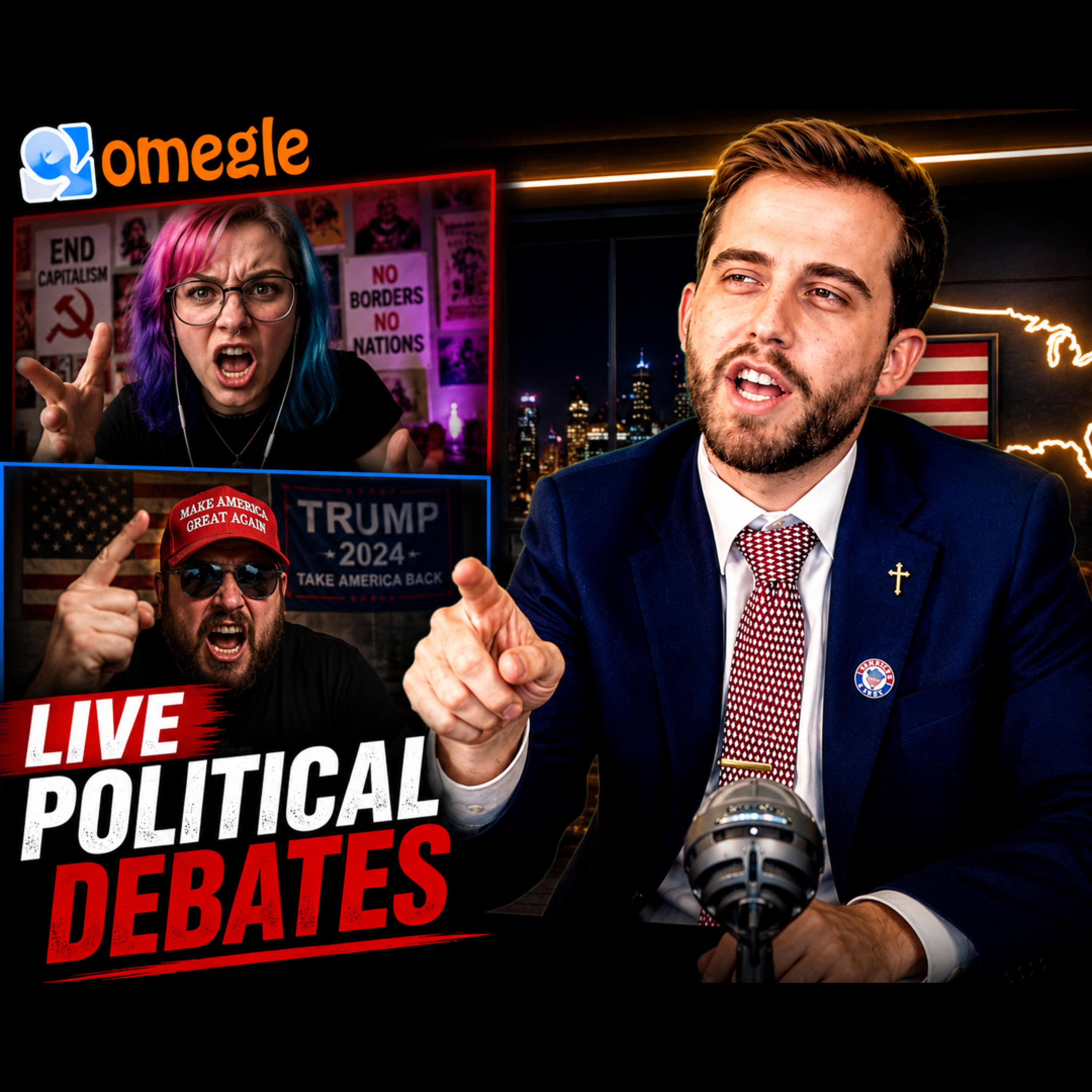 LIVE POLITICAL DEBATES | OMEGLE DEBATES | Ep. 318 episode artwork