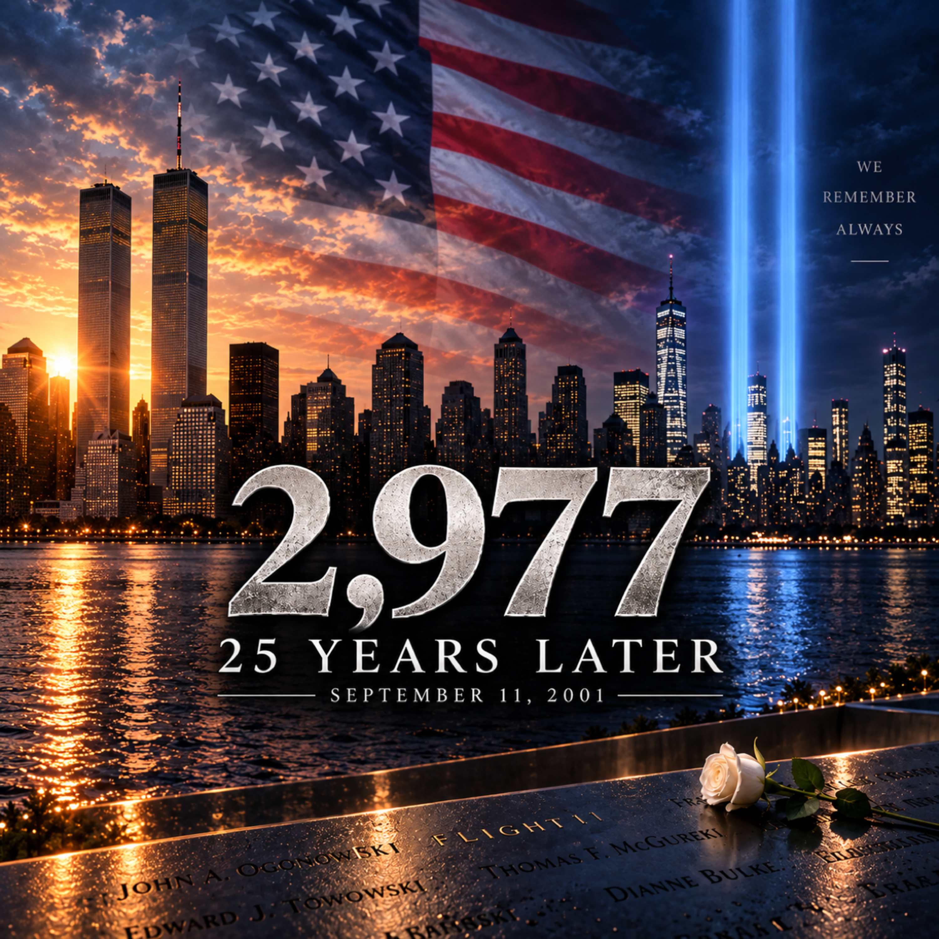 9/11: 25 Years Later | Never Forget episode artwork