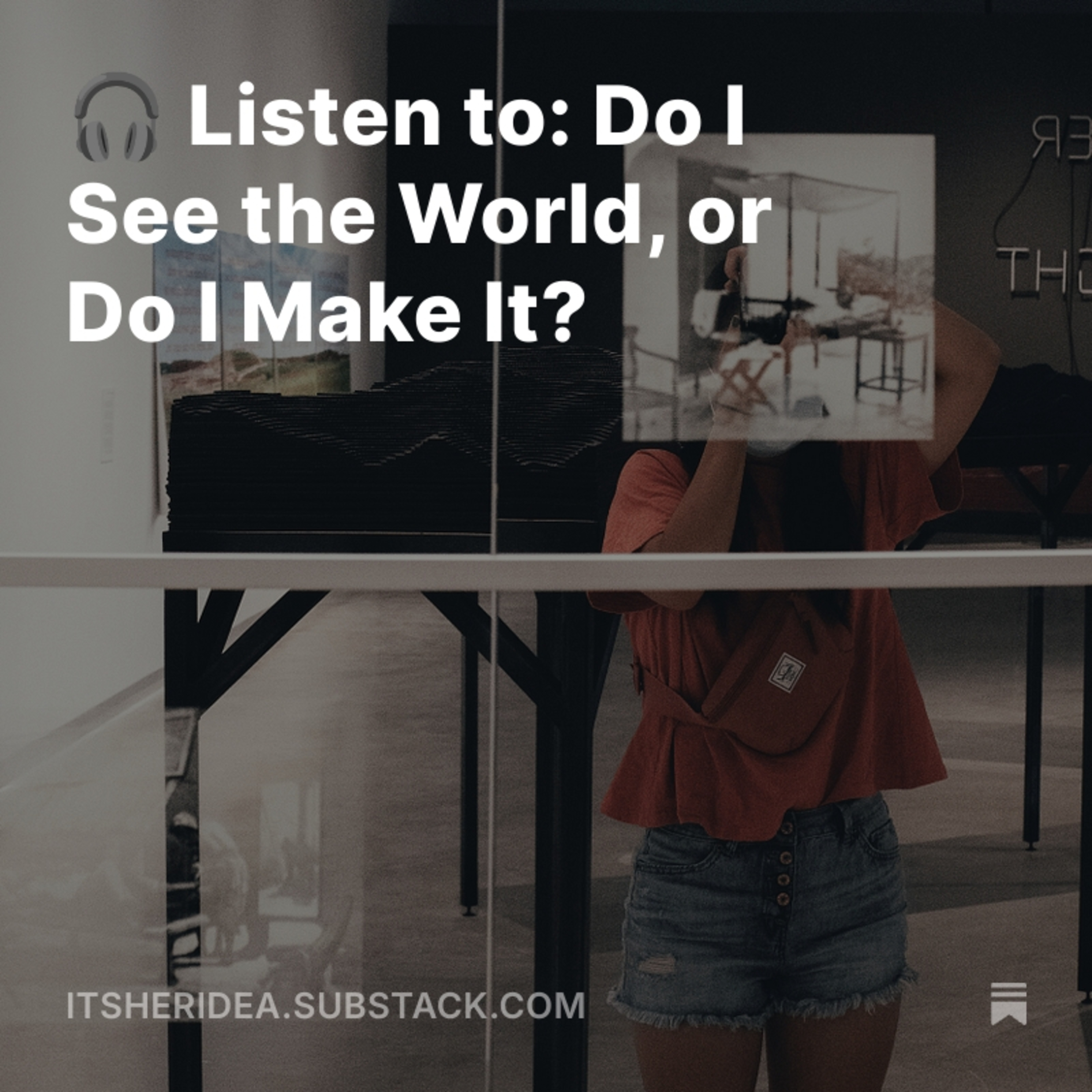 Do I see the world, or do I make it? episode artwork