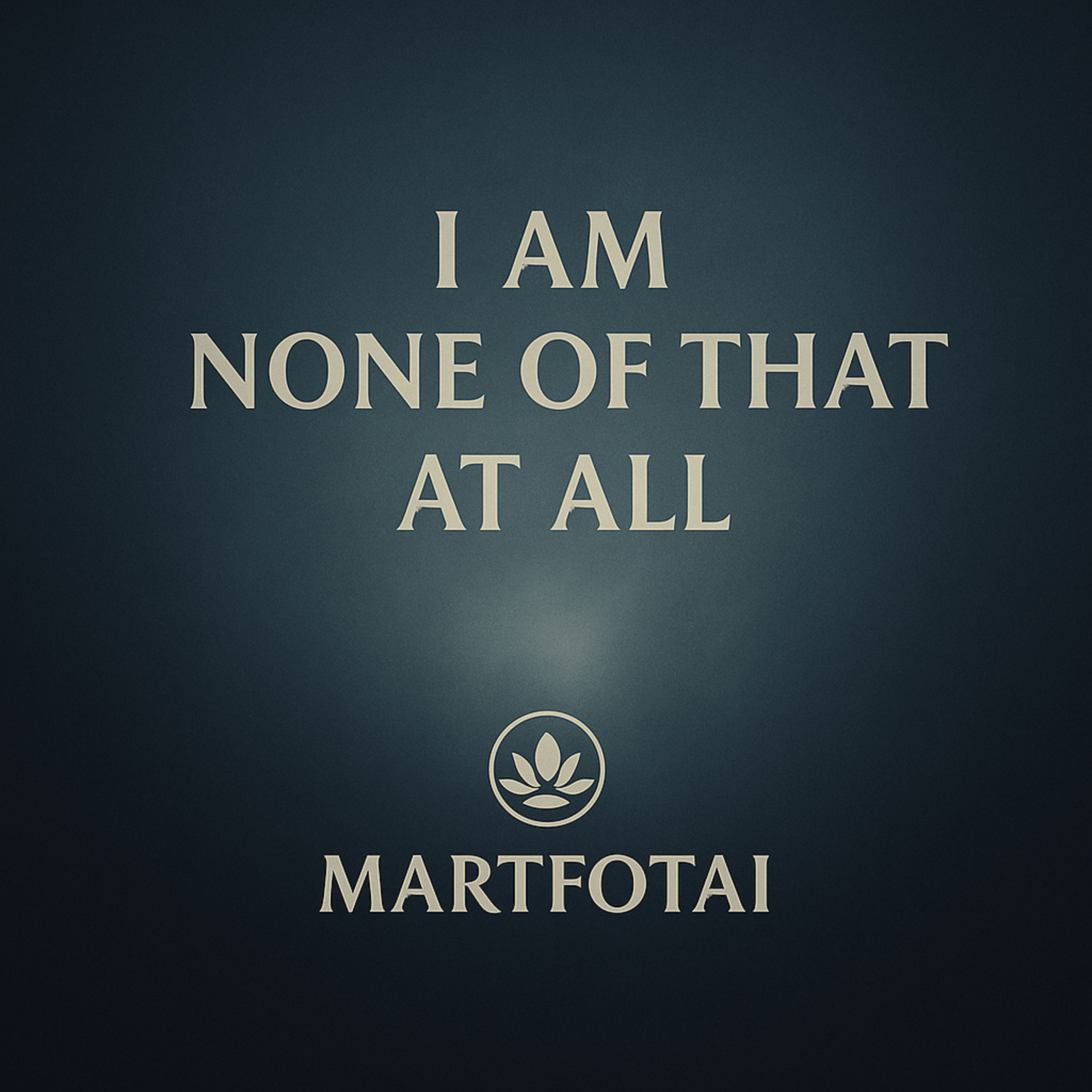 S01/E19: "I Am None of That at All" - What Cannot Be Touched by Thought, Label, or Form episode artwork