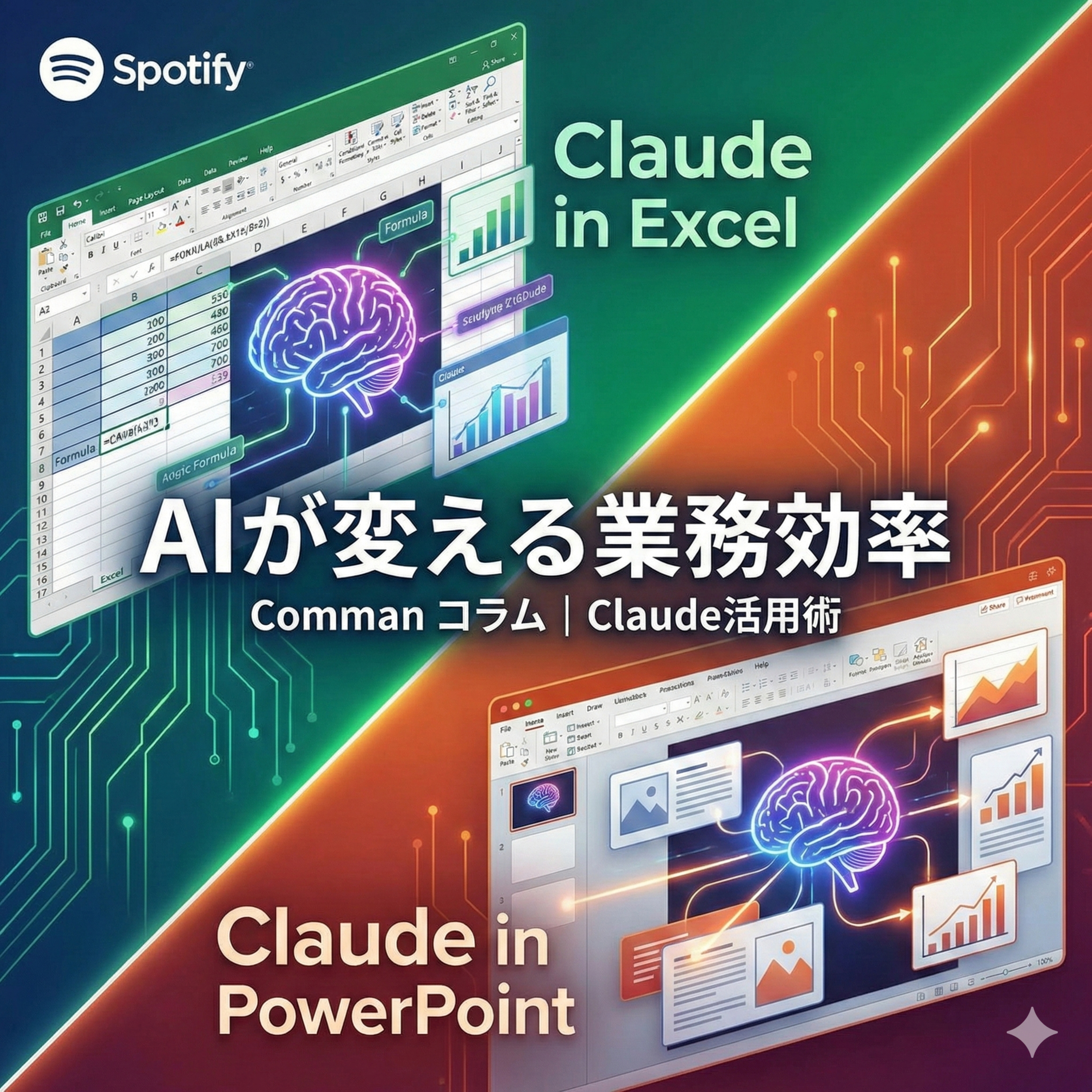 【Excel・パワポ革命】「作業」はAIに任せろ！数式エラーやスライド作成から解放される日 episode artwork