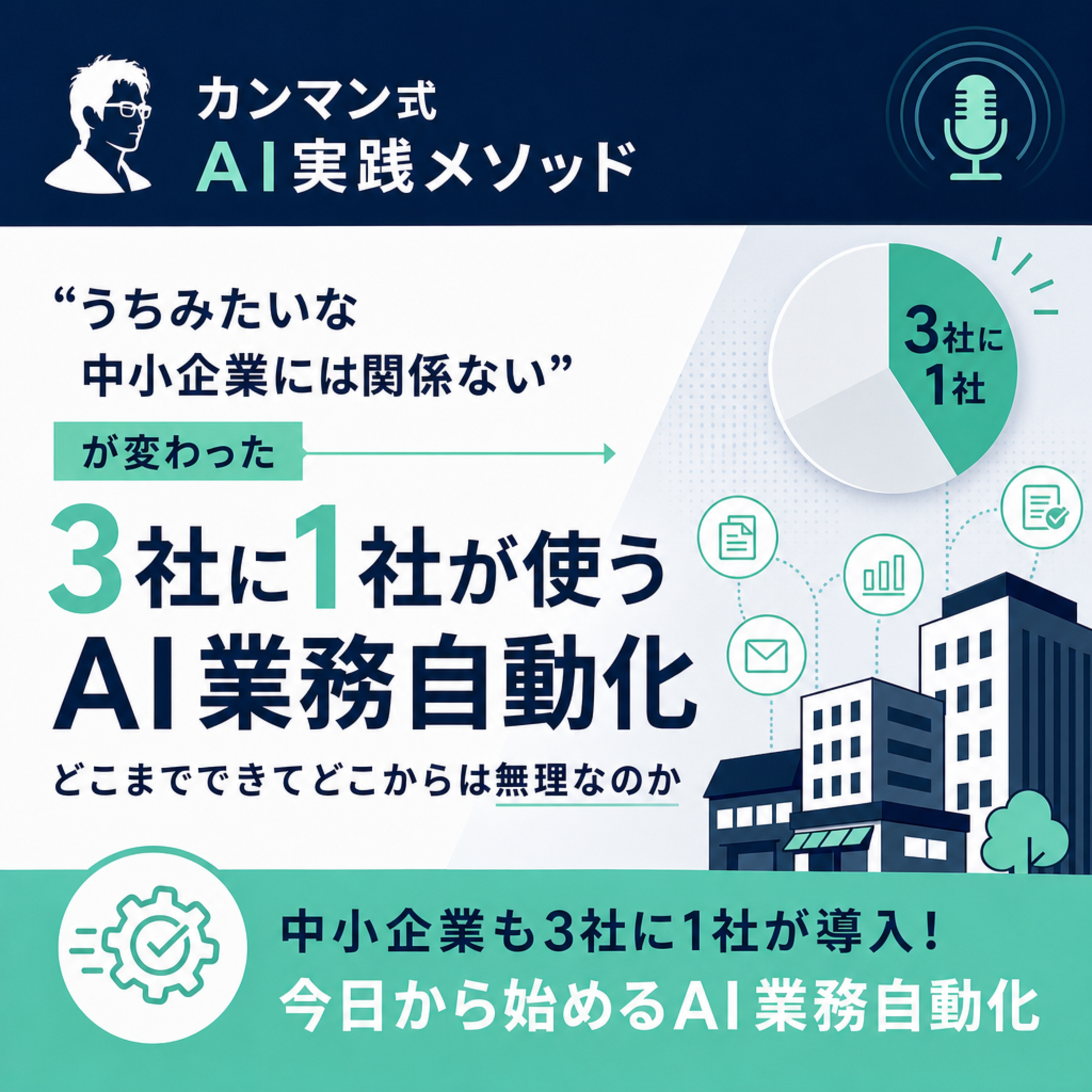 中小企業こそ生成AI！『AI 8割・人間 2割』で実現する泥臭い業務効率化のリアル episode artwork