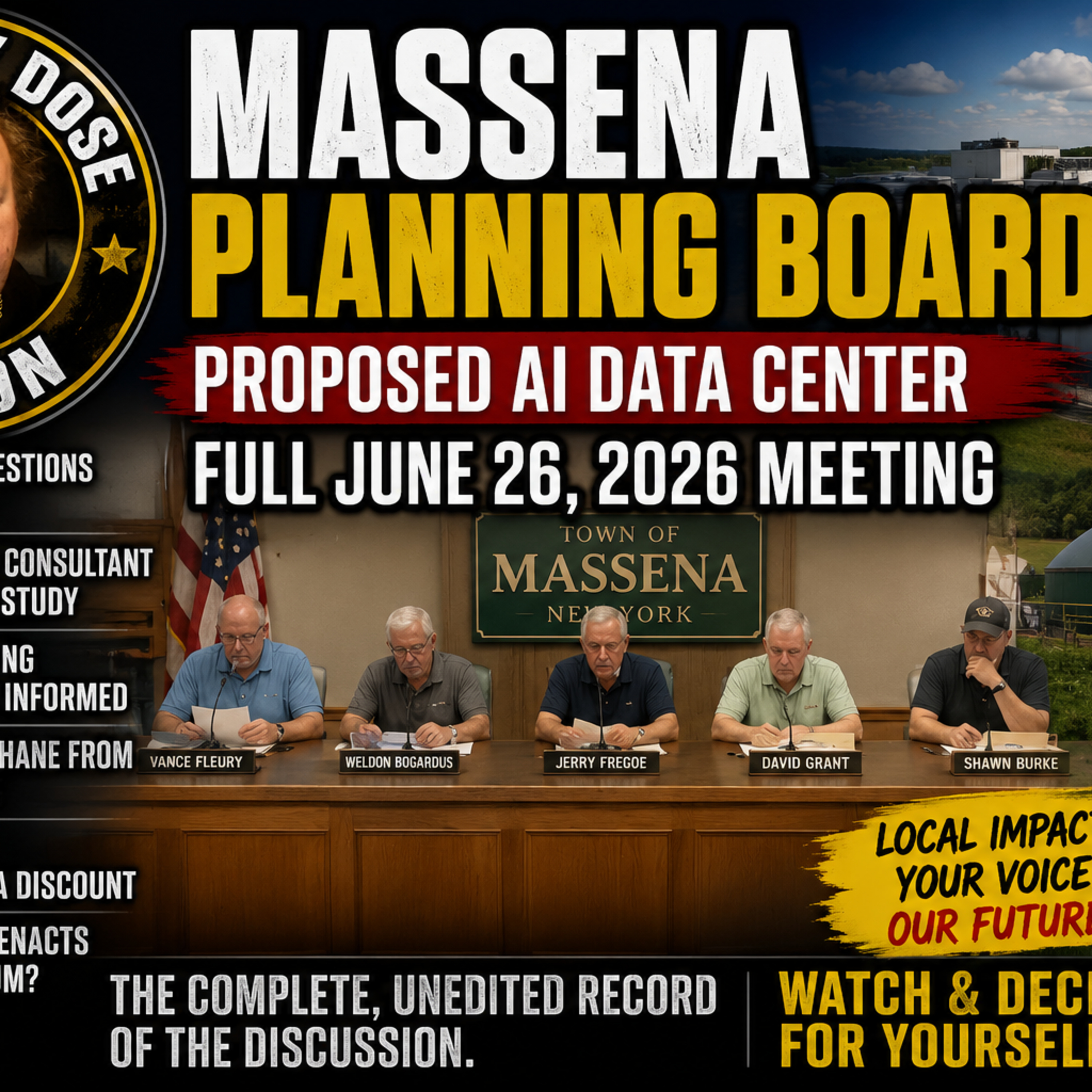 Massena Planning Board Debates Proposed AI Data Center | Full June 26, 2026 Meeting episode artwork