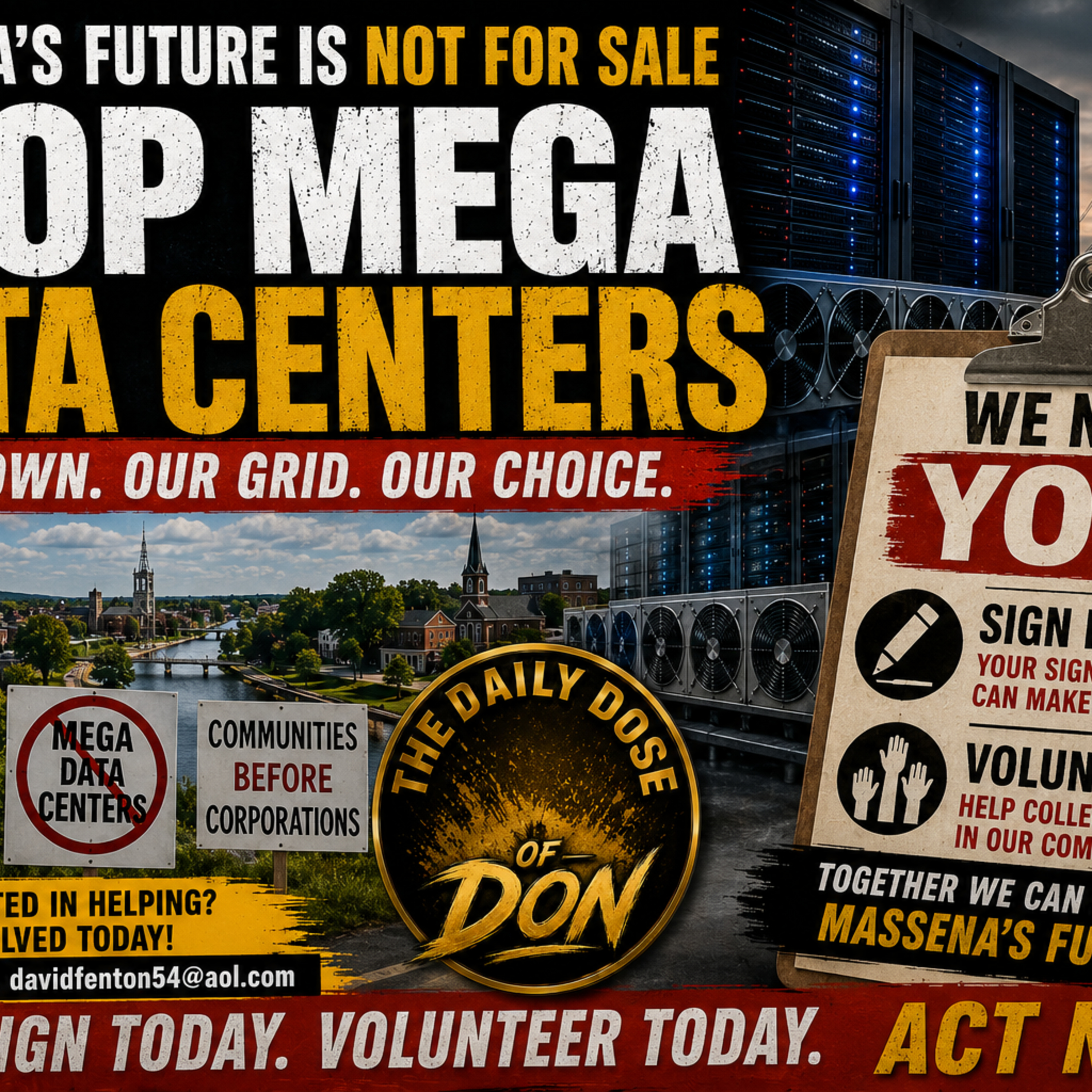 Massena Residents Needed | Sign the Petition, Volunteer & Hear the Case Against Mega Data Centers episode artwork