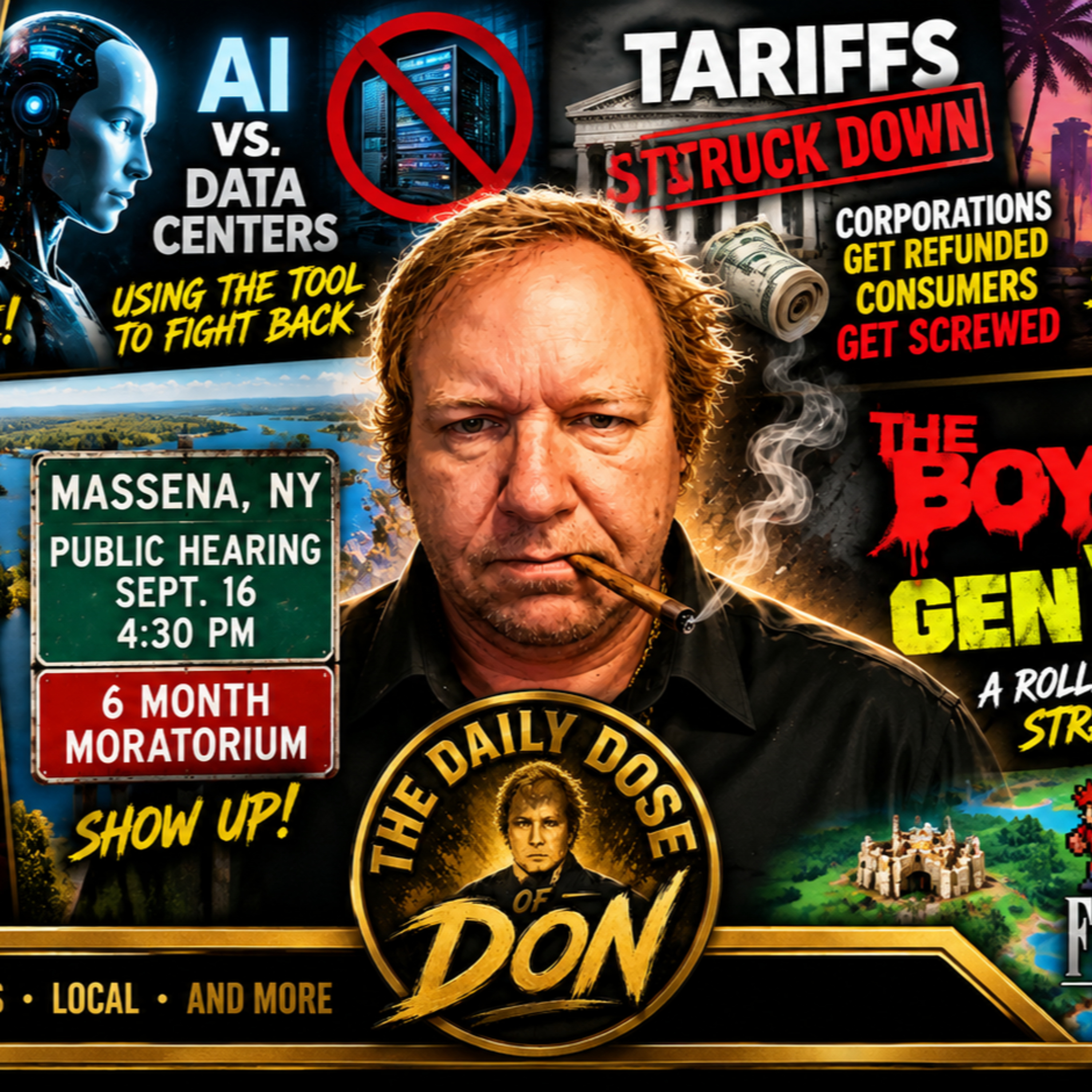 AI vs. Data Centers, GTA 6, Coyote vs. Acme & Tariff Refunds episode artwork