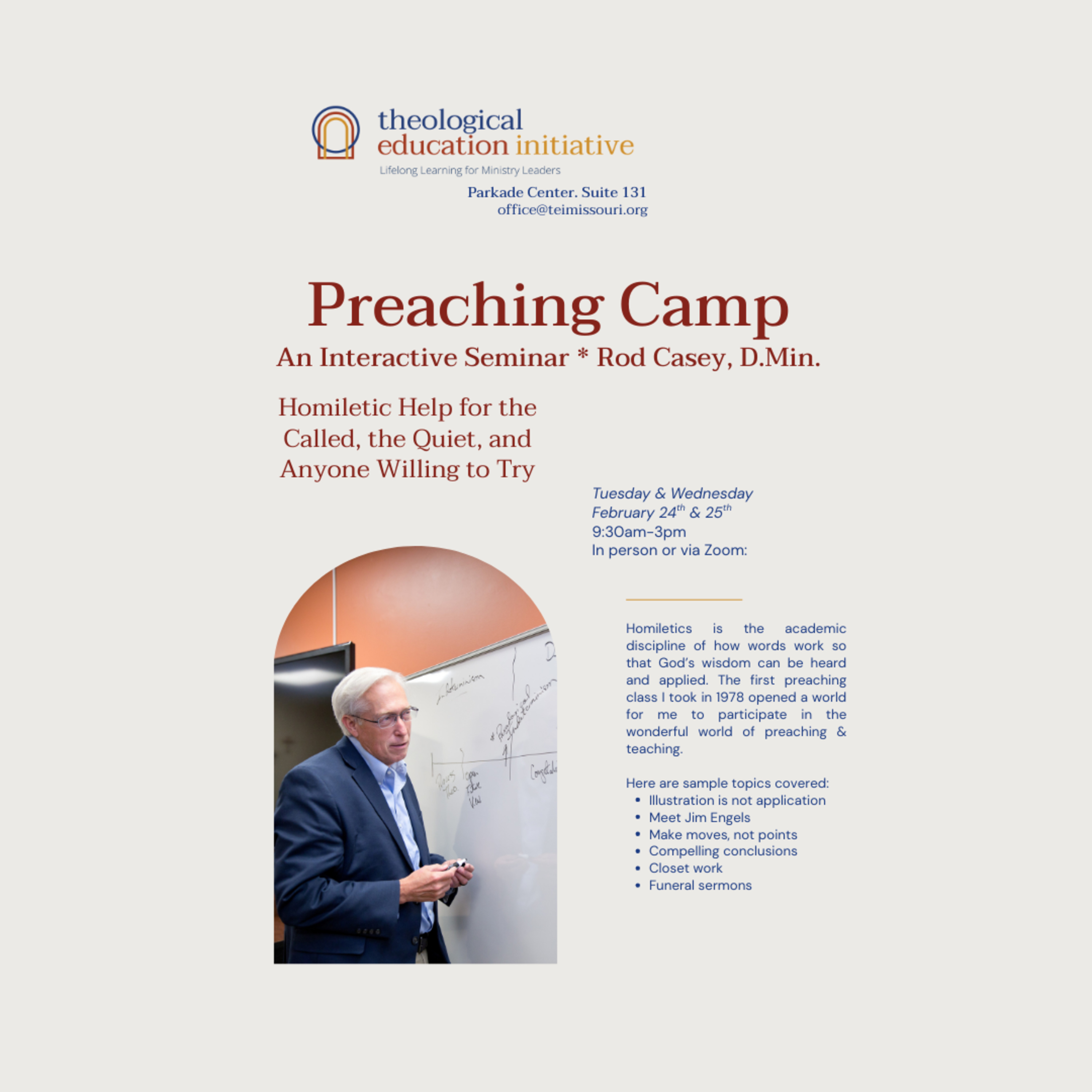 Preaching Camp. 2026. Episode 7 of 8. episode artwork