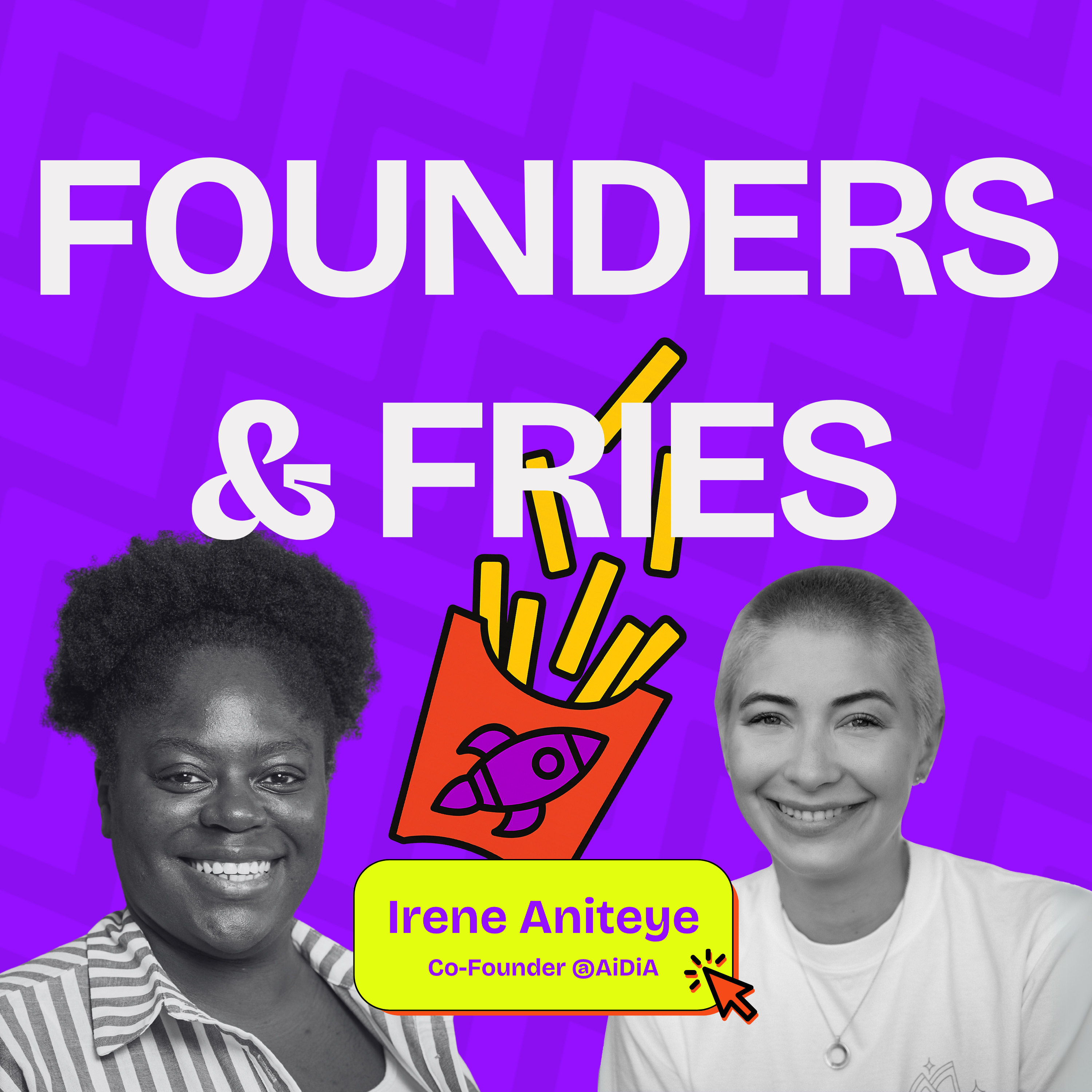 Kommunikationschaos im eigenen Unternehmen beenden | Irene Aniteye @AiDiA  | Founders & Fries episode artwork