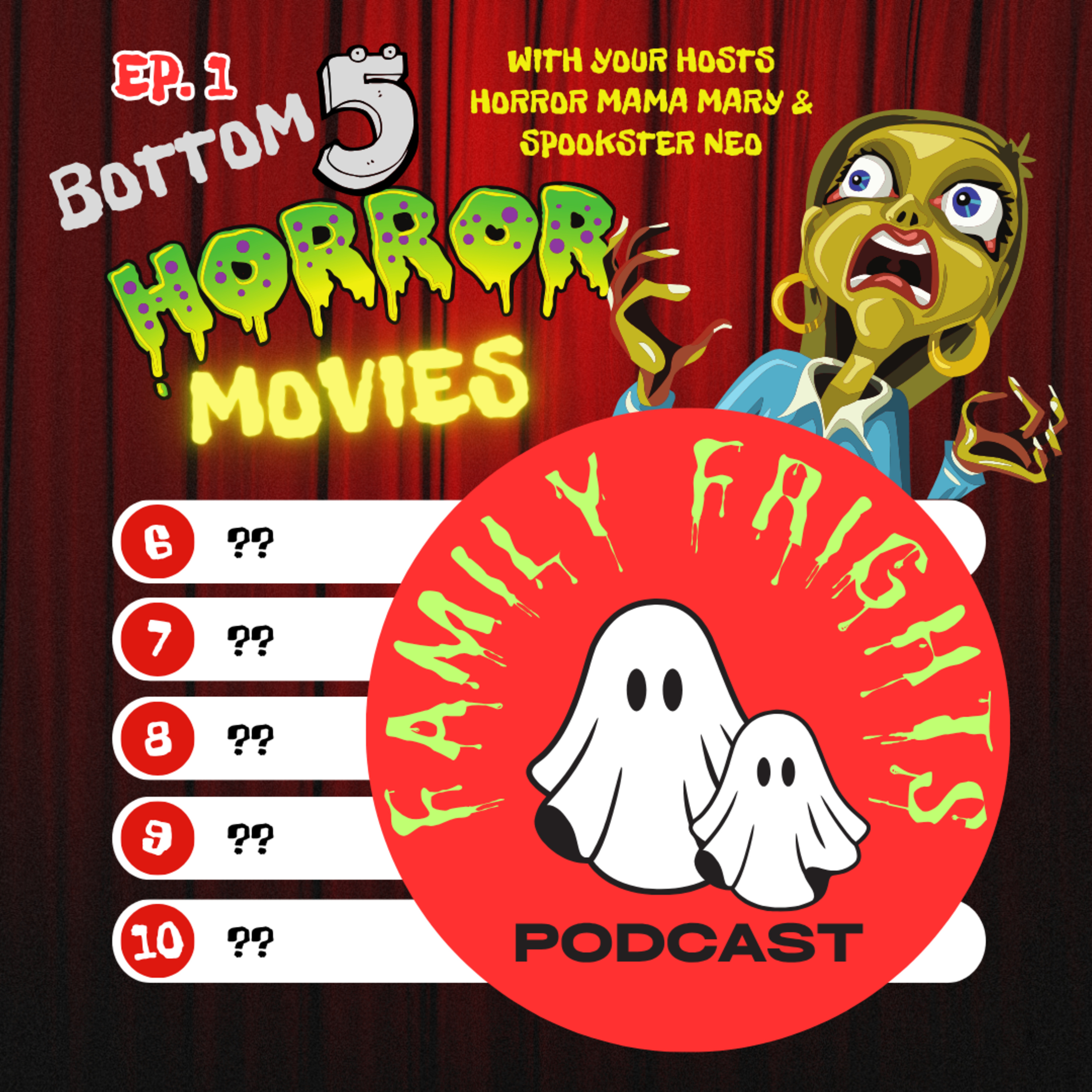 Top 10 Spooky Movies (bottom 5) episode artwork