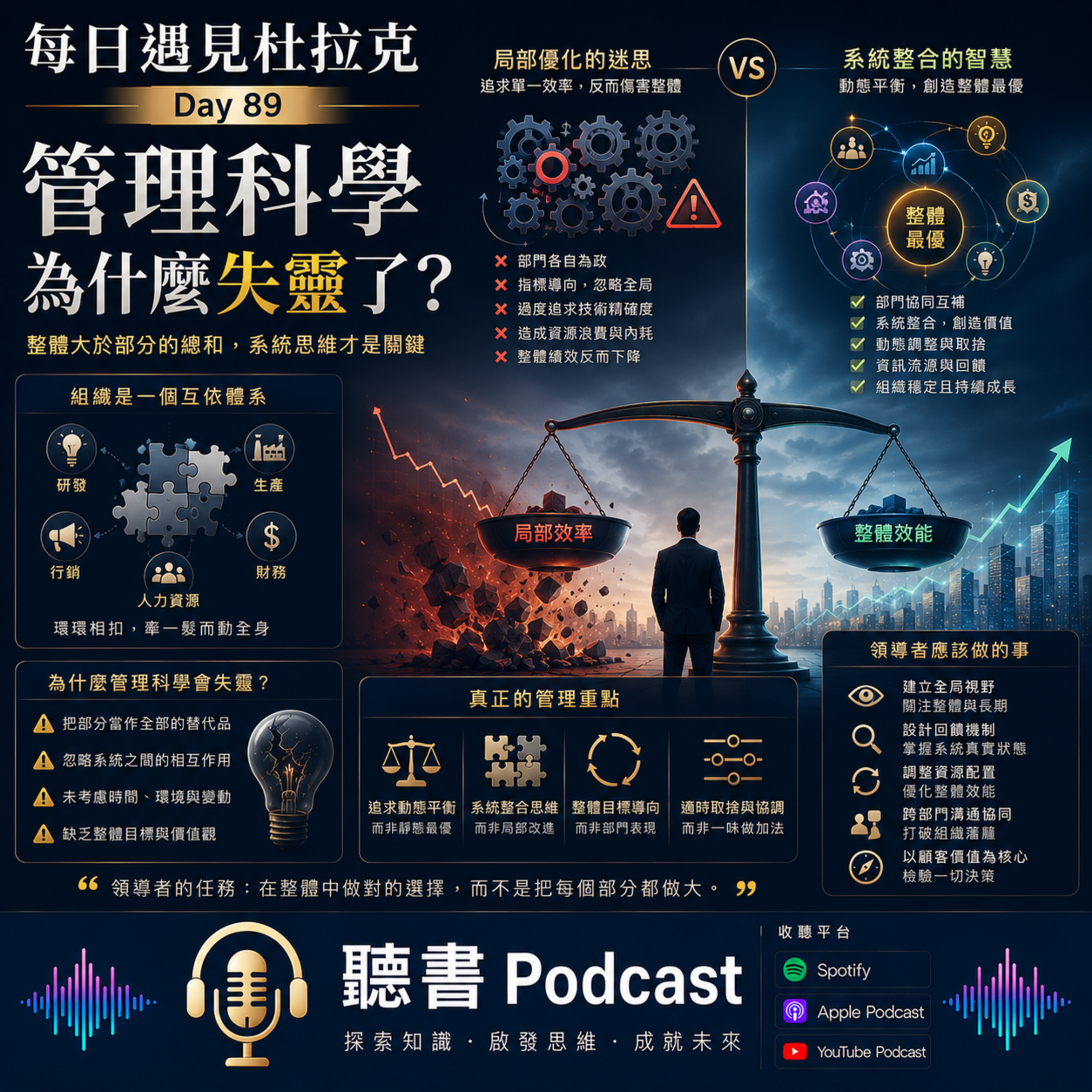 每日遇見杜拉克 Day 89 - 管理科學為什麼失靈了 episode artwork