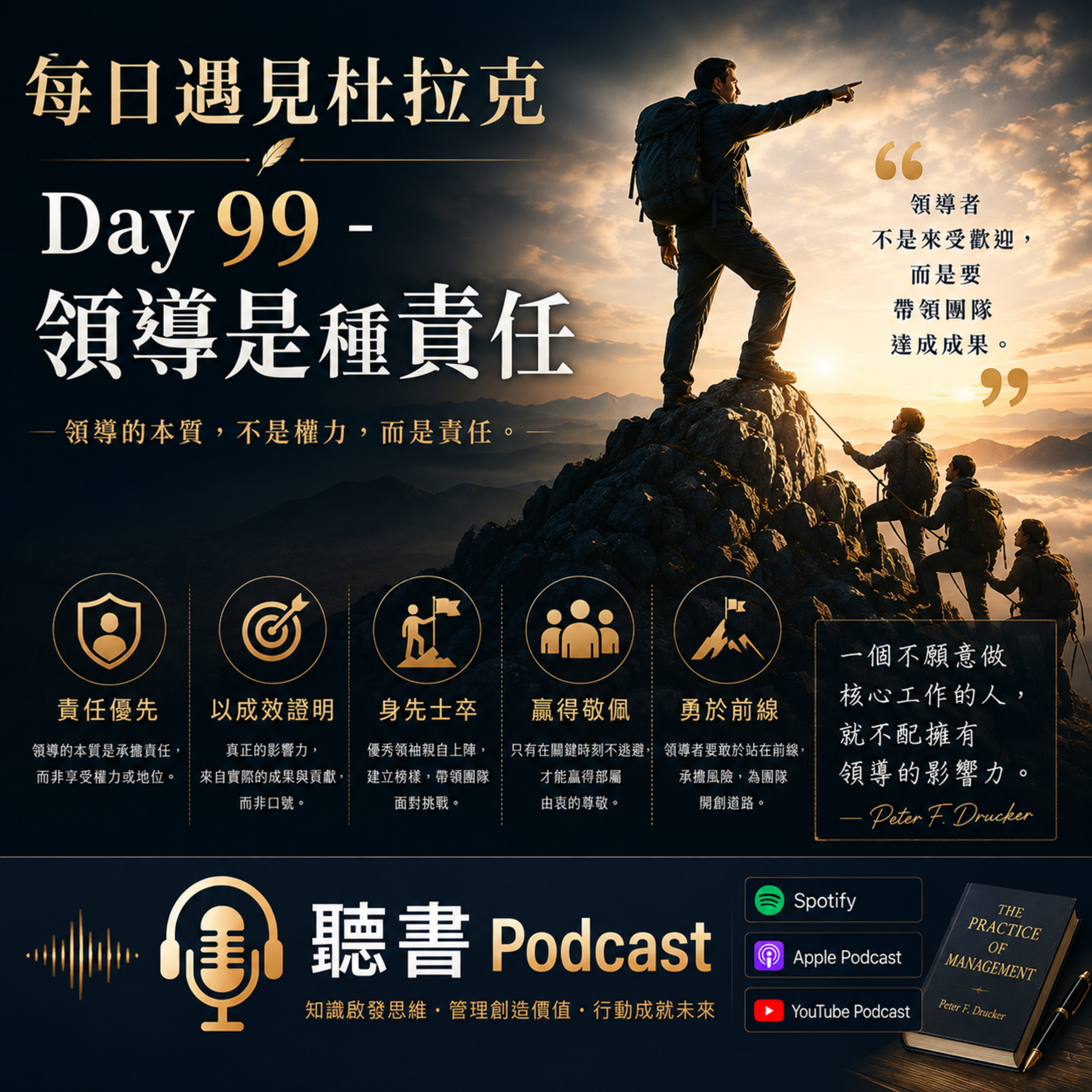 每日遇見杜拉克 Day 99 - 領導是種責任 episode artwork