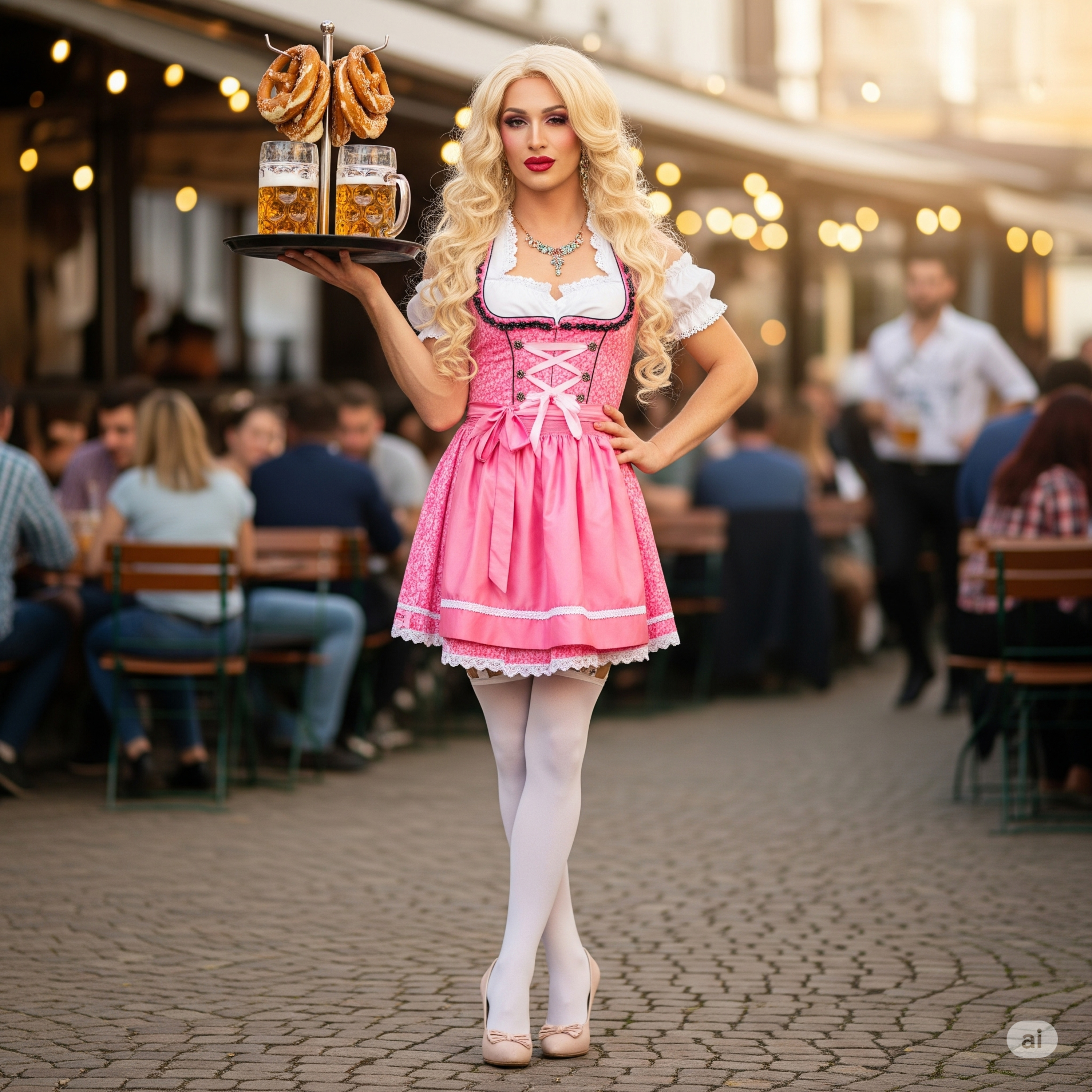 🎀💄 From Lederhosen to Lip Gloss: My Life as a Bavarian Barmaid 💋🍺 “One summer. One strict aunt. One VERY pink uniform…” episode artwork