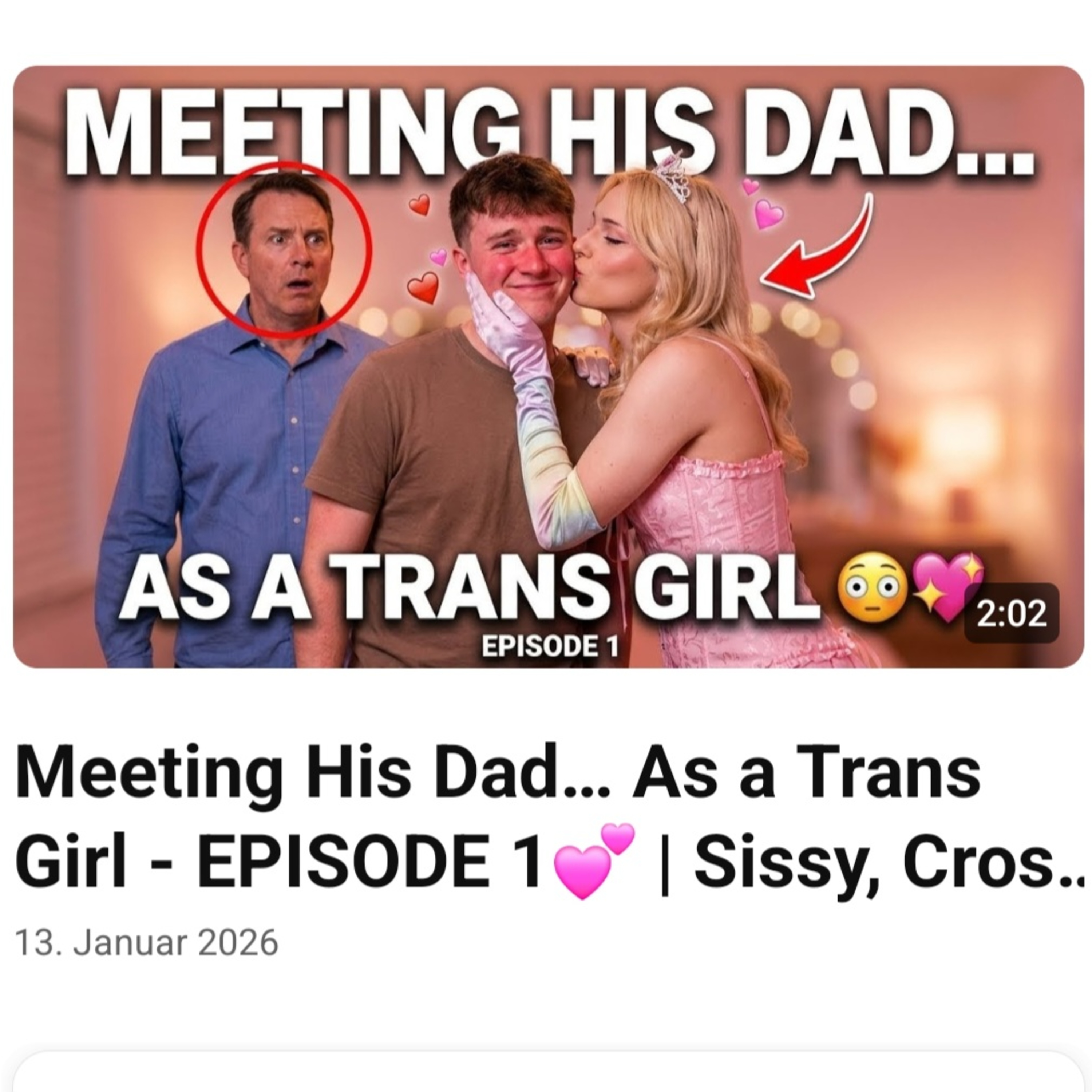 Trans Girl: Meeting His dad as Transgender Girlfriend, Sissy Crossdressing Story episode artwork
