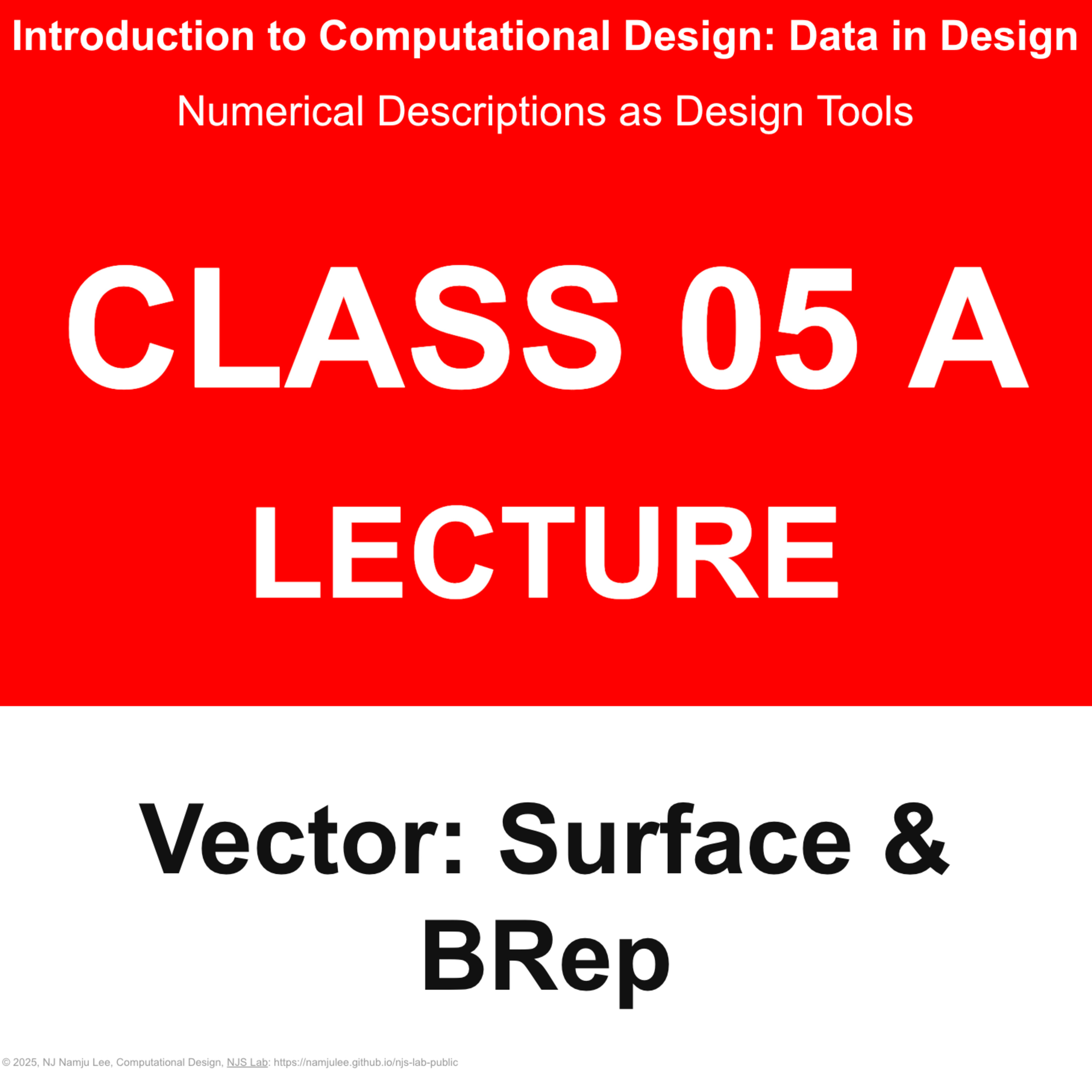 Class 05 A: Lecture - Vector: Surface & Brep episode artwork