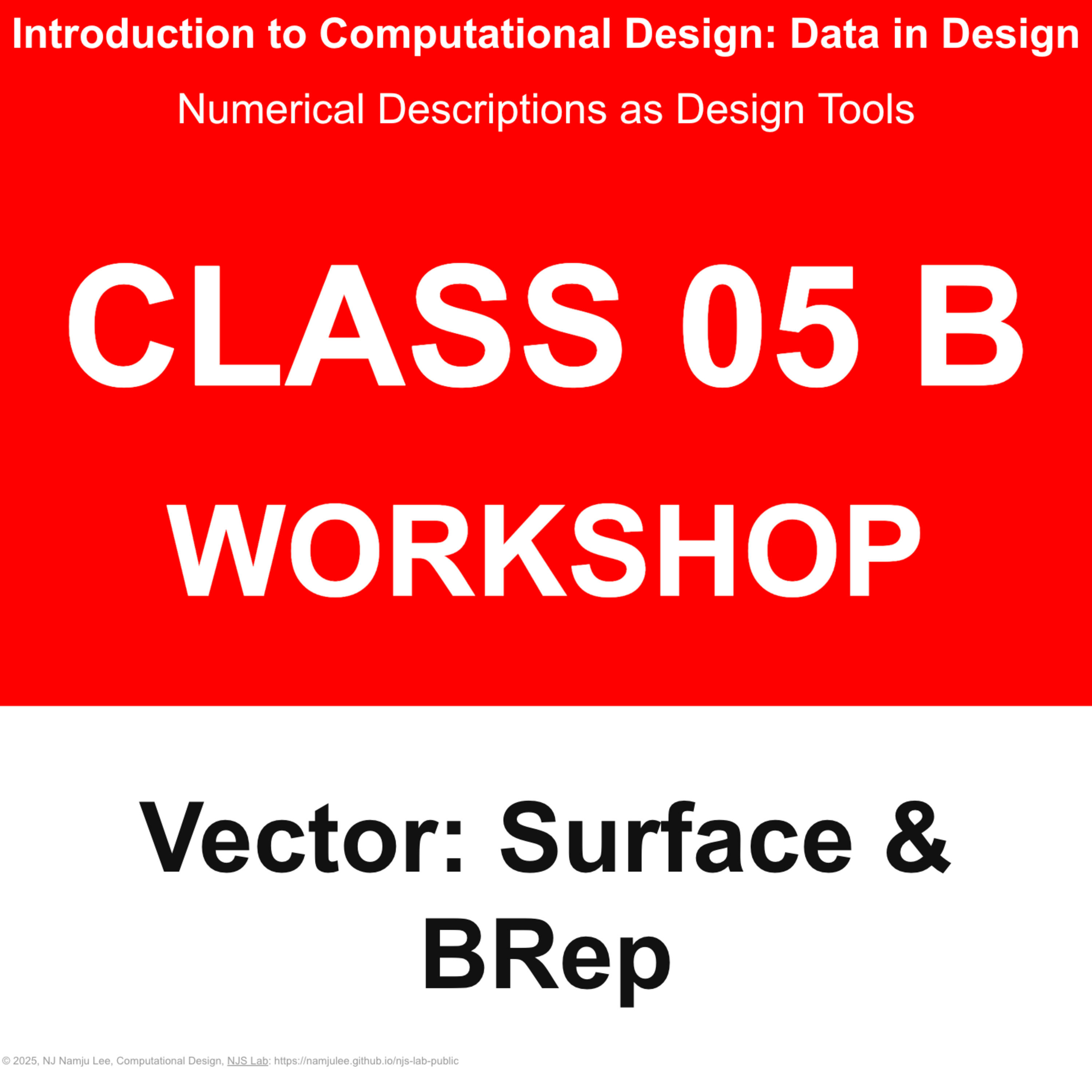 Class 05 B: Workshop - Vector: Surface & Brep episode artwork