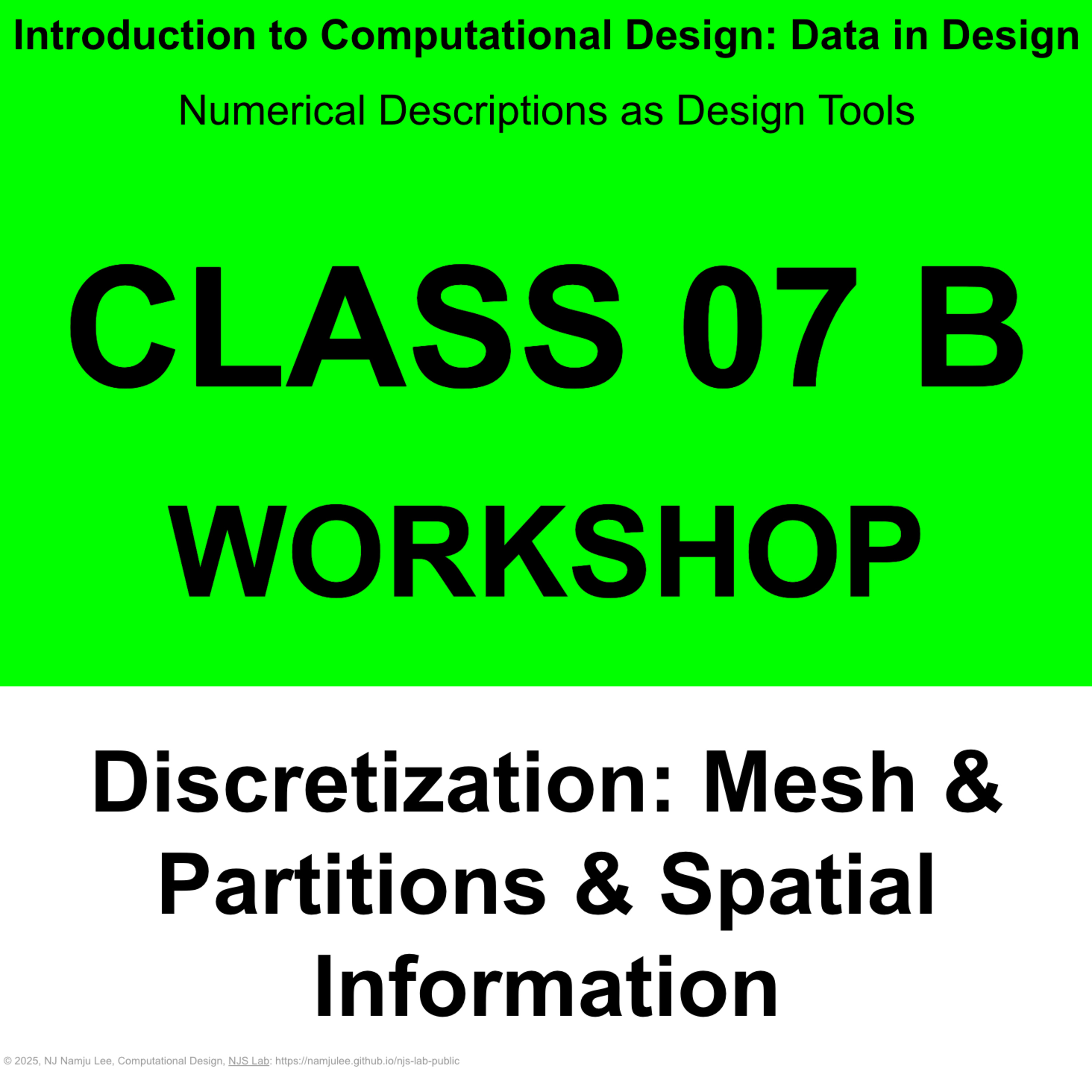 Class 07 B: Workshop - Discretization & Mesh episode artwork