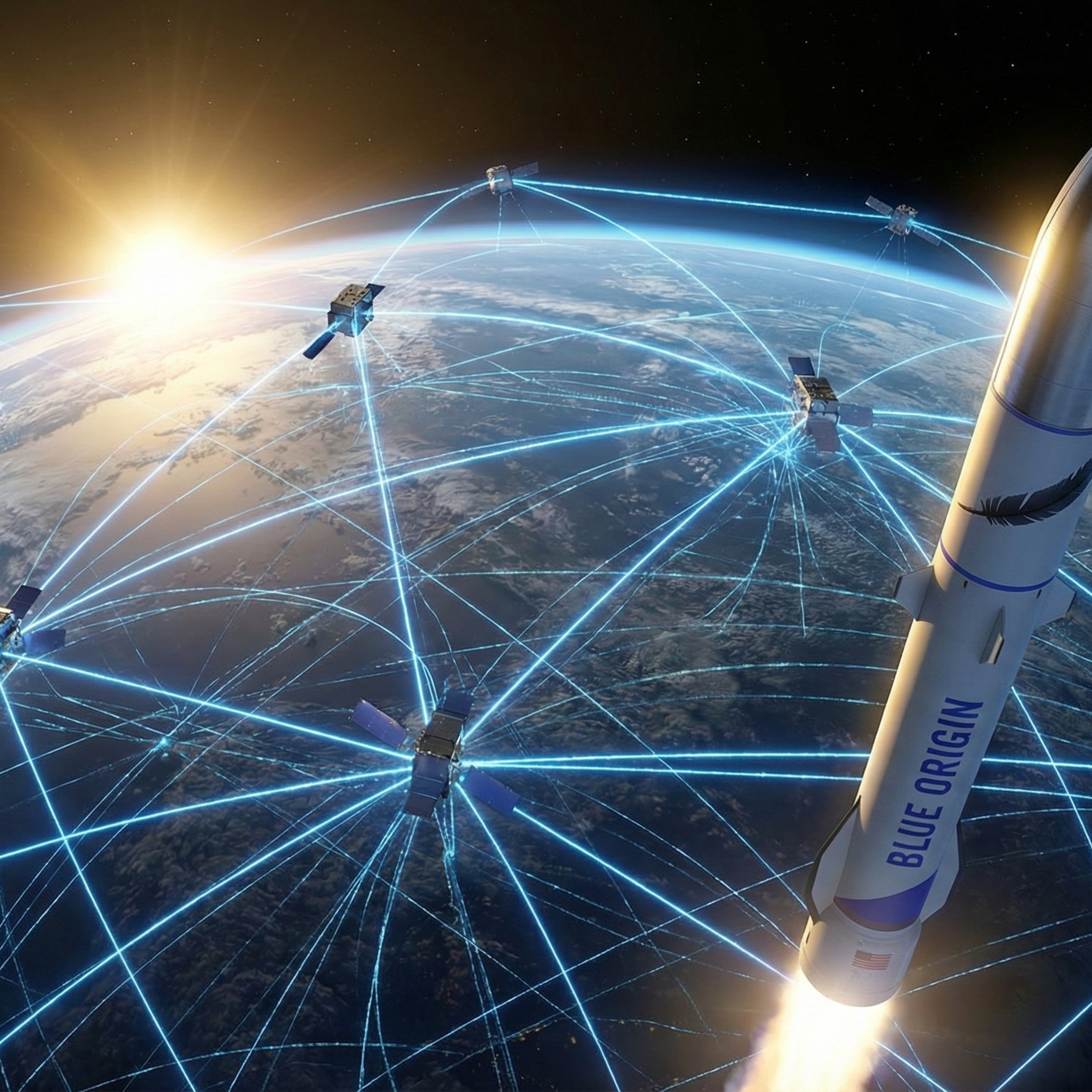 地球を包む6Tbpsの「光」:ブルーオリジンが狙う、AI時代の宇宙データ・ロジスティクス 地球を包む6Tbpsの「光」:ブルーオリジンが狙う、AI時代の宇宙データ・ロジスティクス