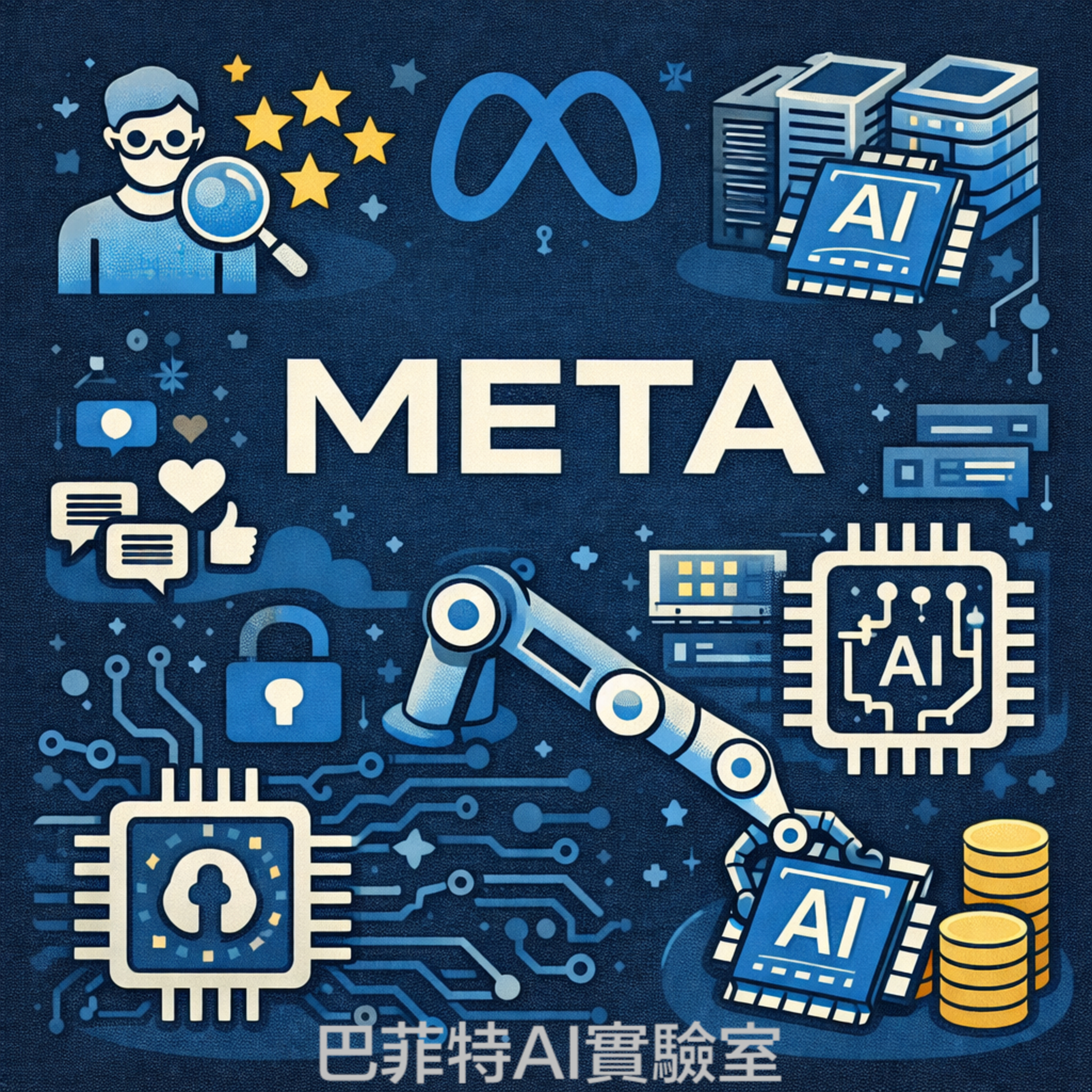 EP214 | 祖克柏的超級智能豪賭：揭秘 Meta 6000 億美元算力版圖，AI 如何讓社群霸主在 2025 年重返巔峰？ (說明欄中有連結) episode artwork