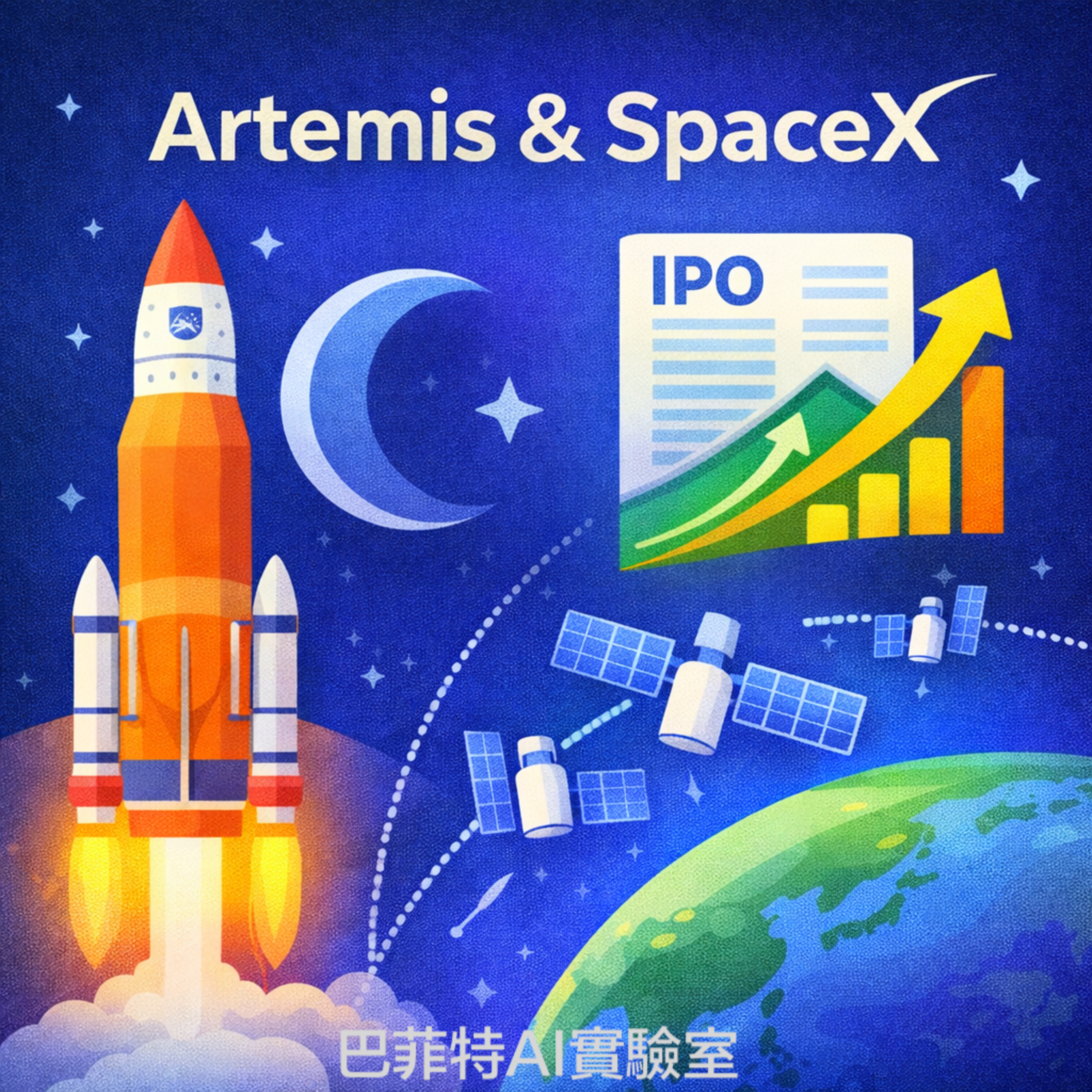 EP294 | SpaceX 1.75 兆美元估值，阿提米絲任務首捷與 Starlink 霸權，揭開太空經濟的未來潛力。 (說明欄中有連結) episode artwork