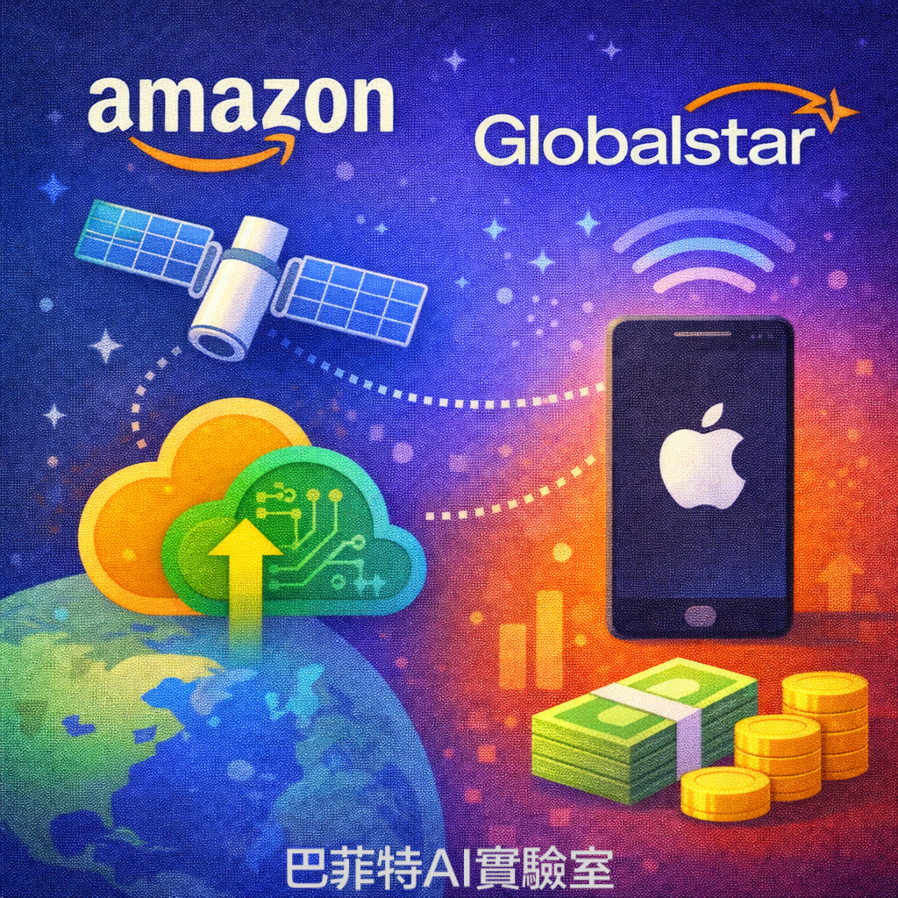 EP303 | Amazon 佈局衛星通訊：買下 Globalstar 踏足手機直連市場，挑戰 Starlink 的霸主地位。 (說明欄中有連結) episode artwork