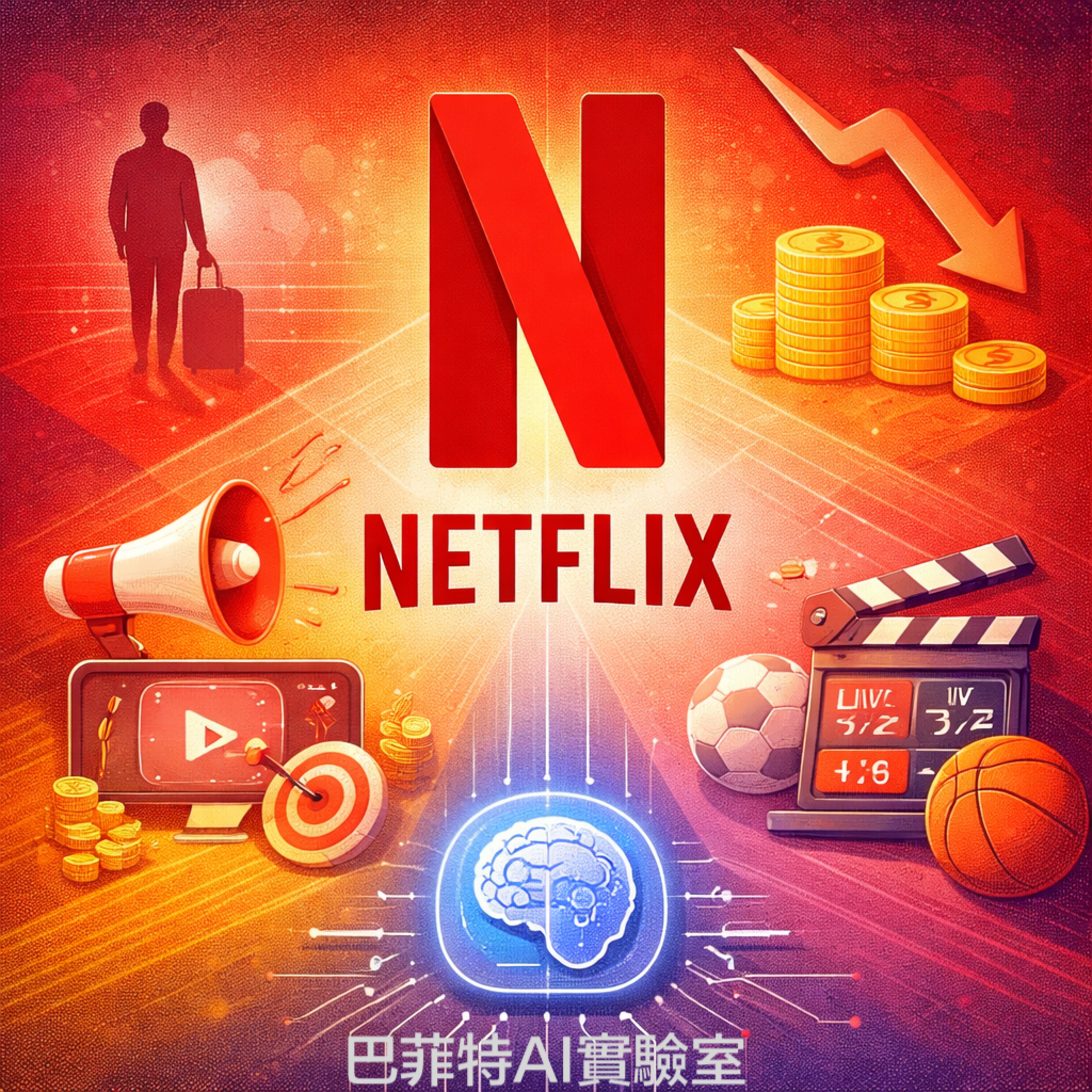 EP305 | Netflix 營收成長 16% 卻遭市場冷落？深度解析廣告版用戶爆增後的「成長焦慮」與投資價值。 (說明欄中有連結) episode artwork