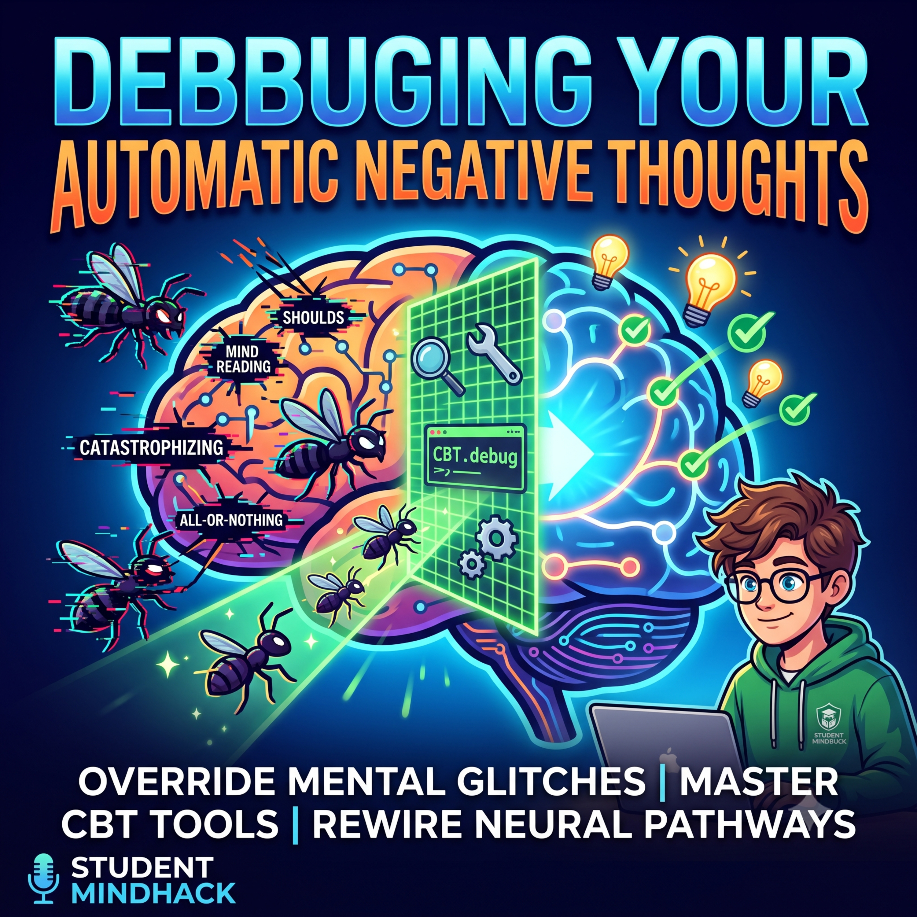 Debugging Your Mind: How to Catch, Check, and Change Automatic Negative Thoughts episode artwork