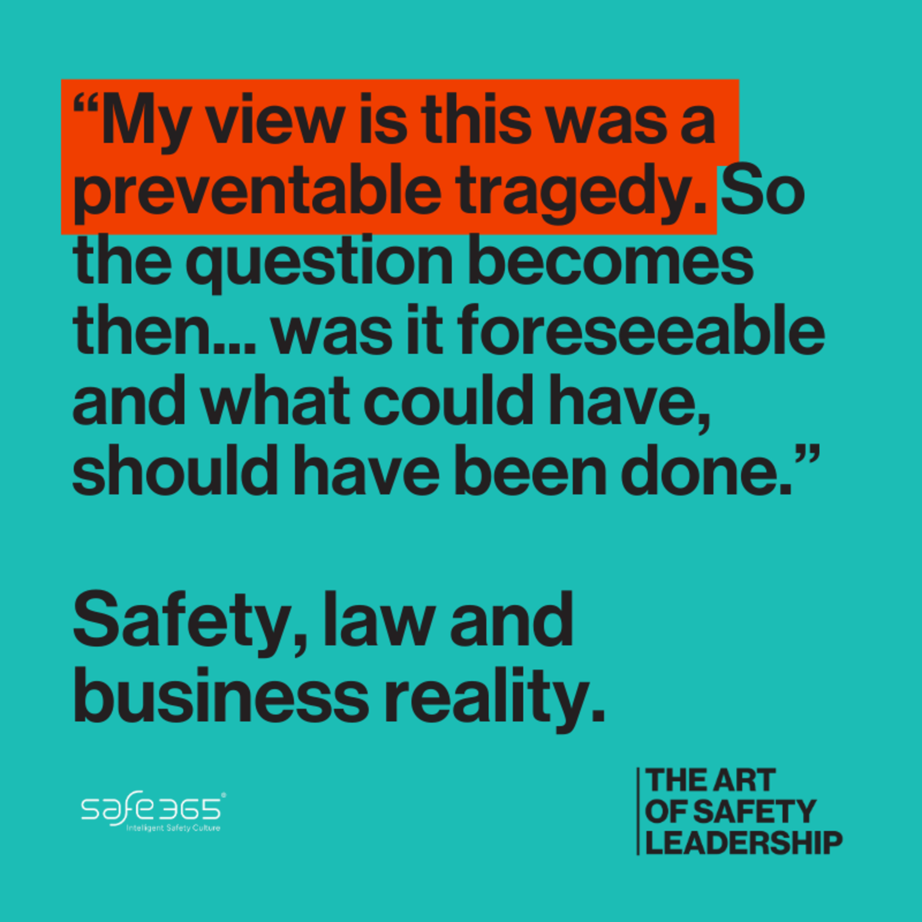 The Art of Safety Leadership: Navigating the intersection of safety, law, and business reality with Aaron Guilfoyle