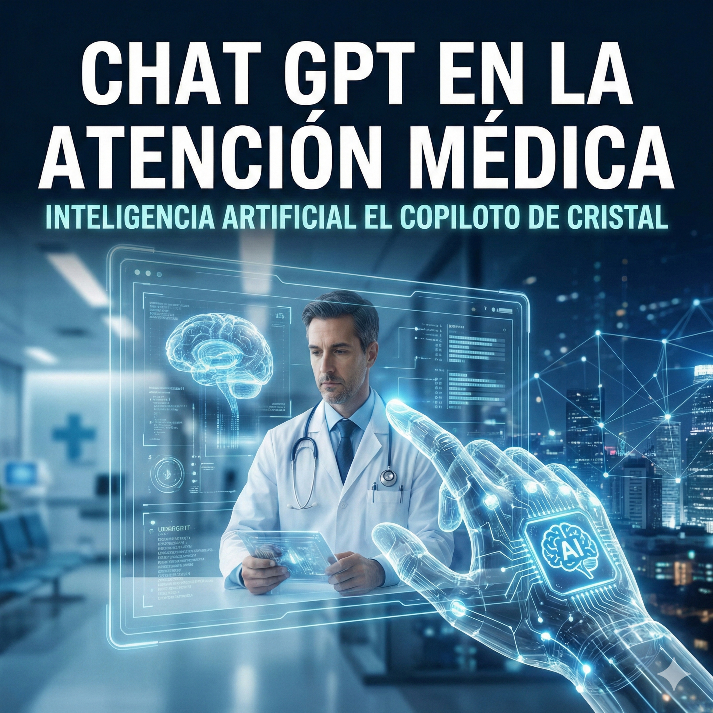Chat GPT en la atención medica" Inteligencia artificial el copiloto de cristal"