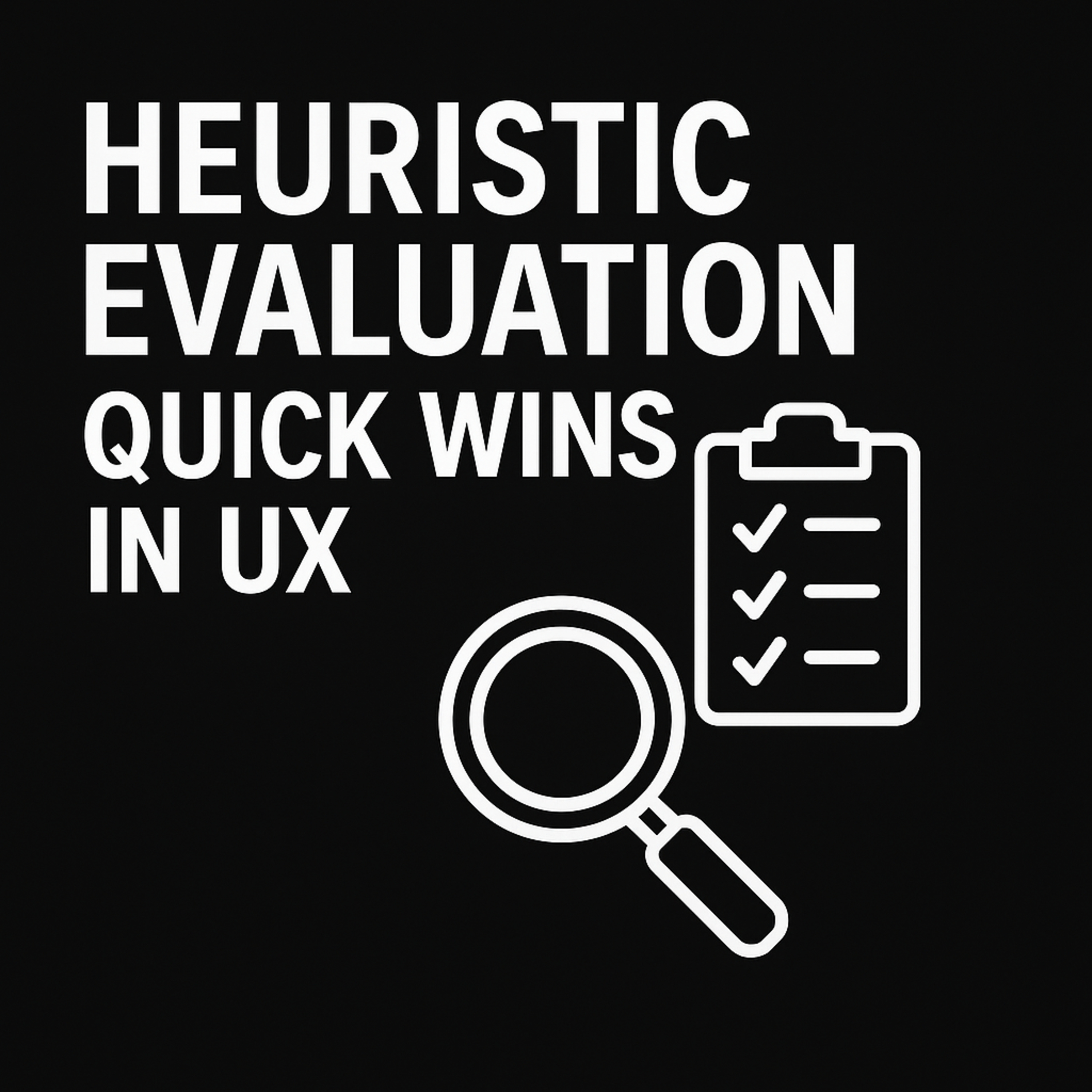 Heuristic Evaluation: Quick Wins in UX #HCIExplained episode artwork