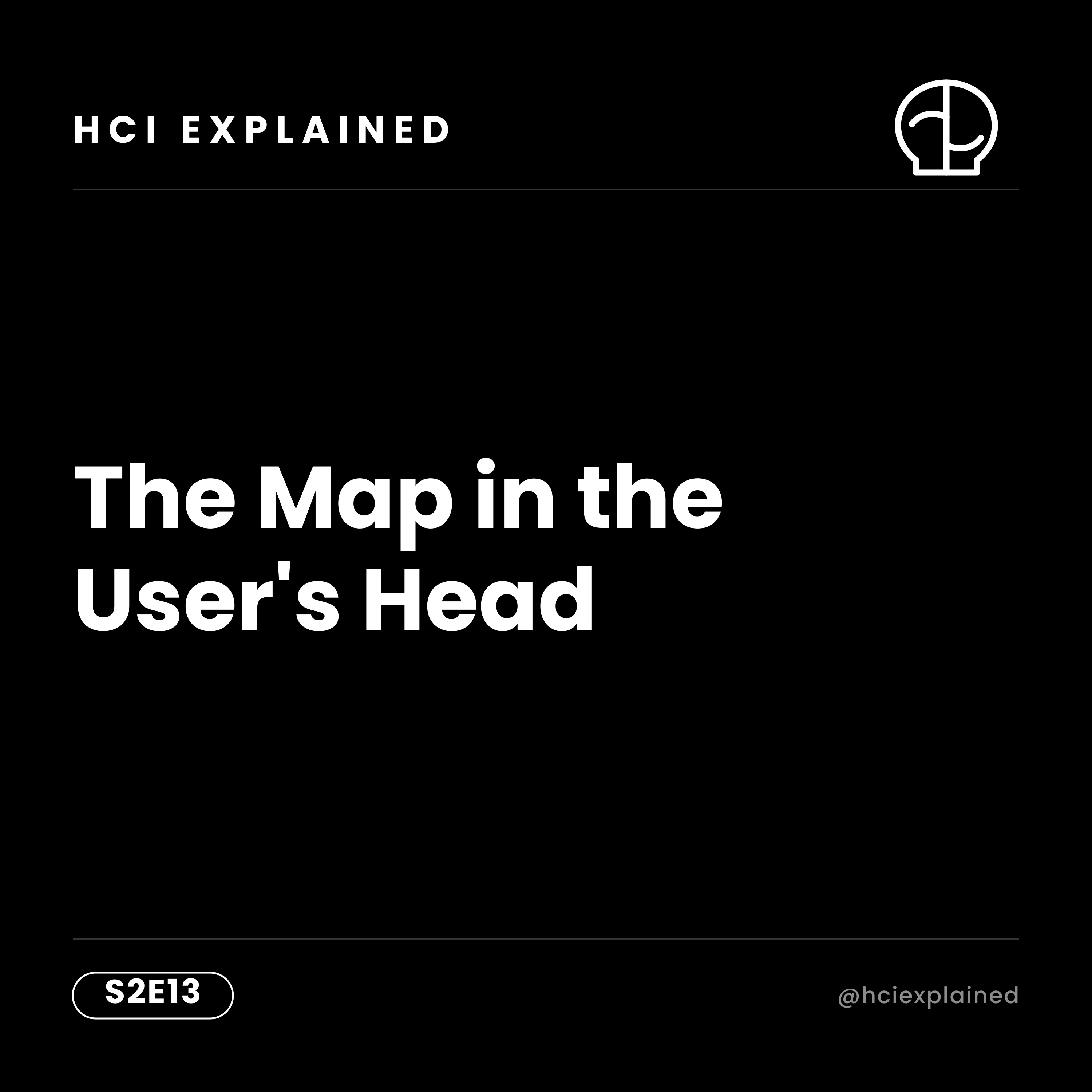 The Map in the User's Head #HCIExplained S2E13 episode artwork