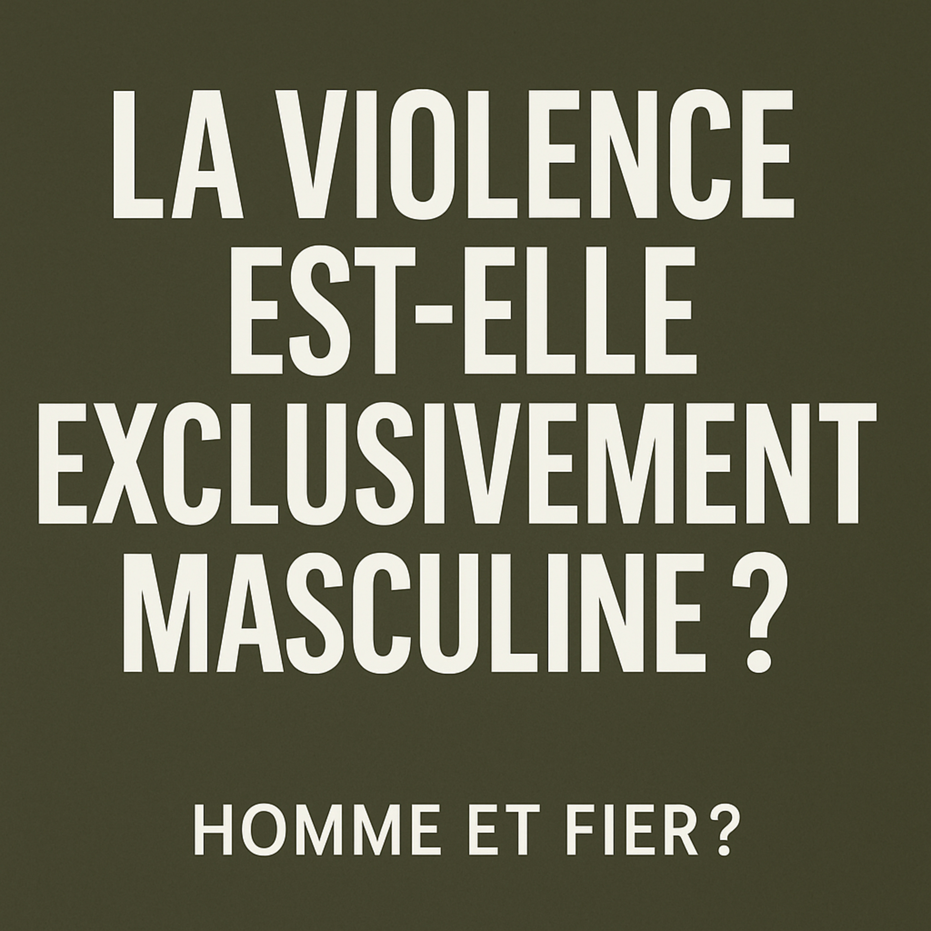 Épisode 5 — La violence est-elle exclusivement masculine ? episode artwork
