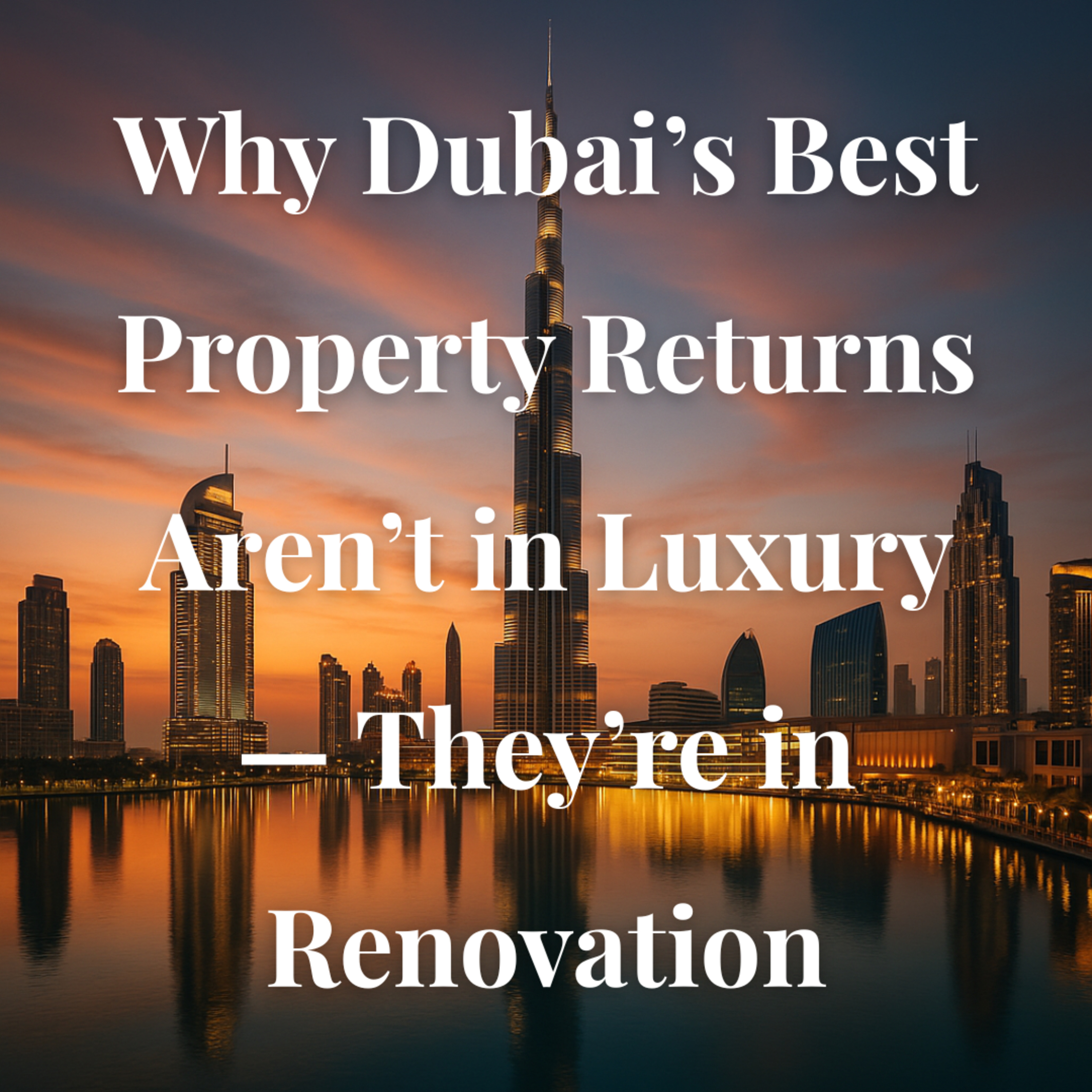 Dubai’s Best Property Returns Aren’t in Luxury — They’re in Renovation. Renovation Is Winning in Dubai — And This Strategy Works Beyond Luxury episode artwork