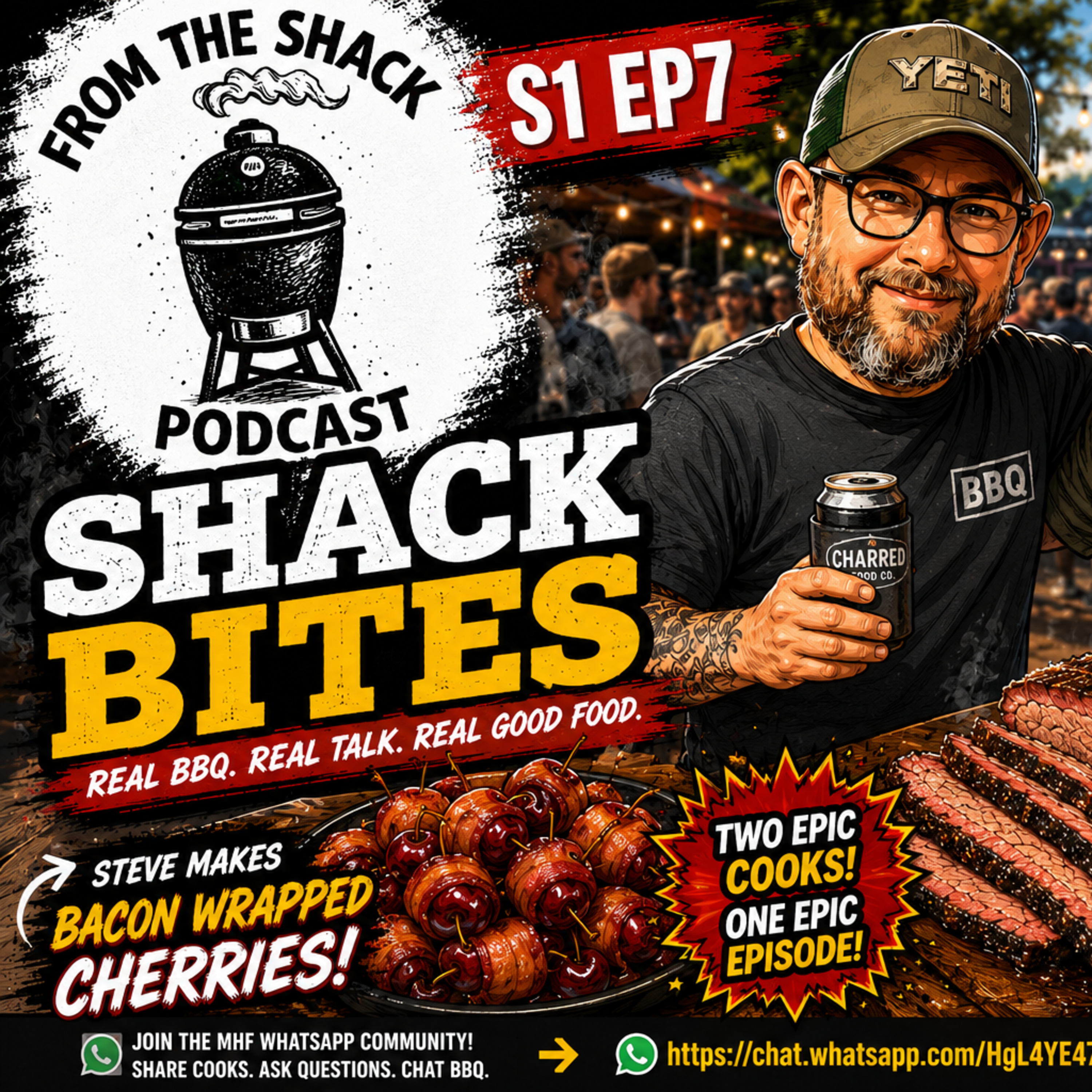 Shack Bites _ Season 1 , Episode 7 Bacon Wrapped Cherry's / Brisket Pastrami episode artwork