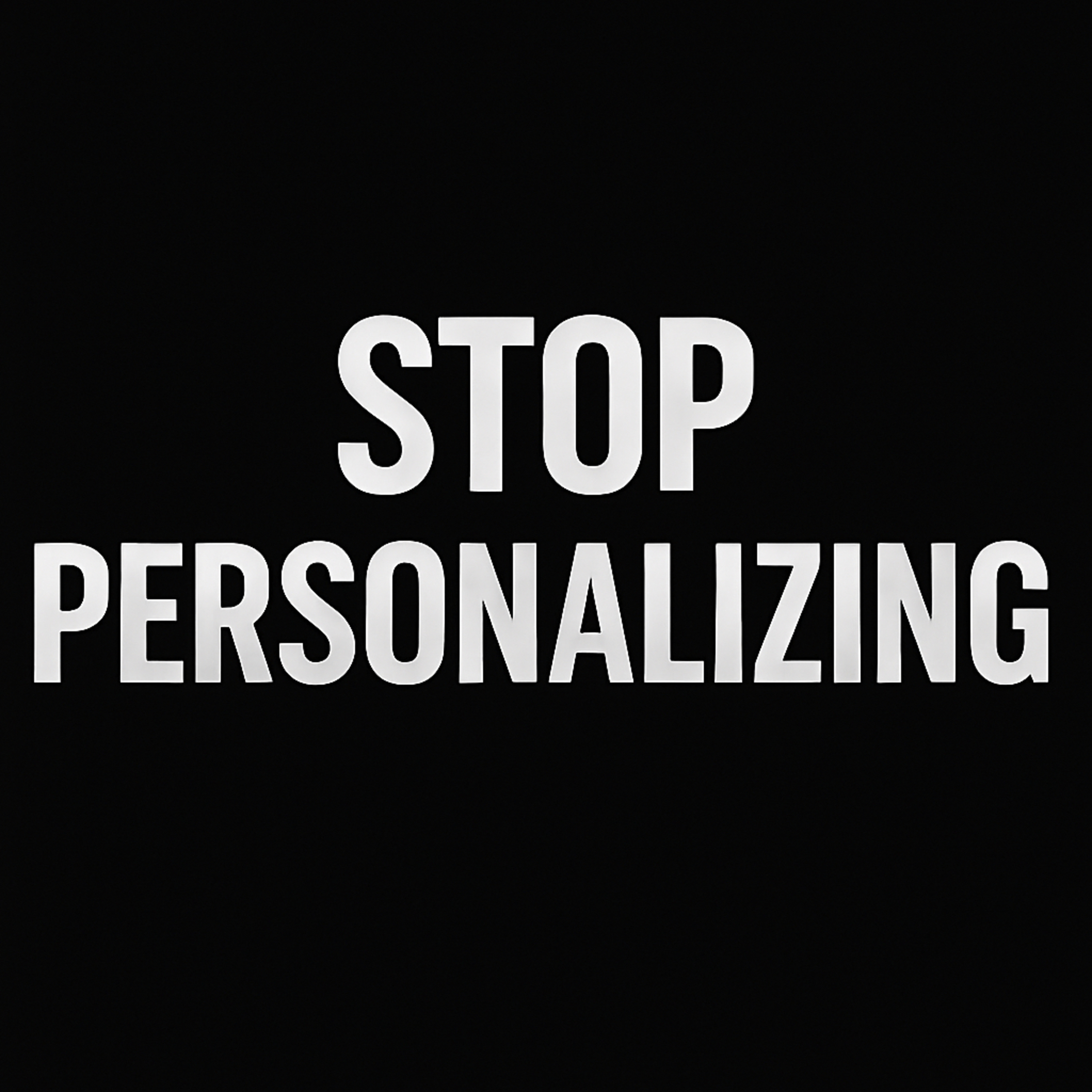 Cognitive Distortions: Personalization episode artwork