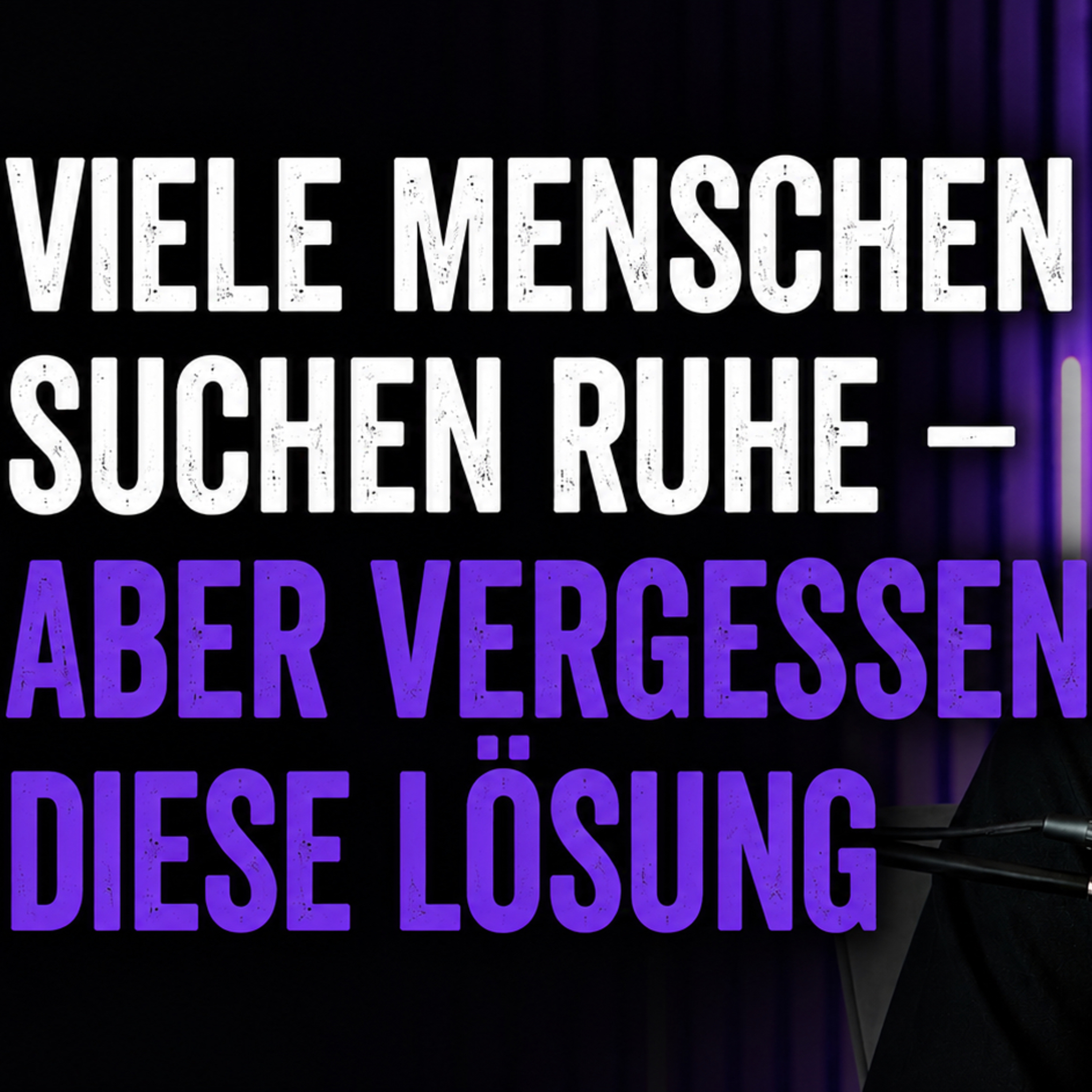 Viele Menschen suchen Ruhe, aber vergessen diese Lösung - Walid El-Zein